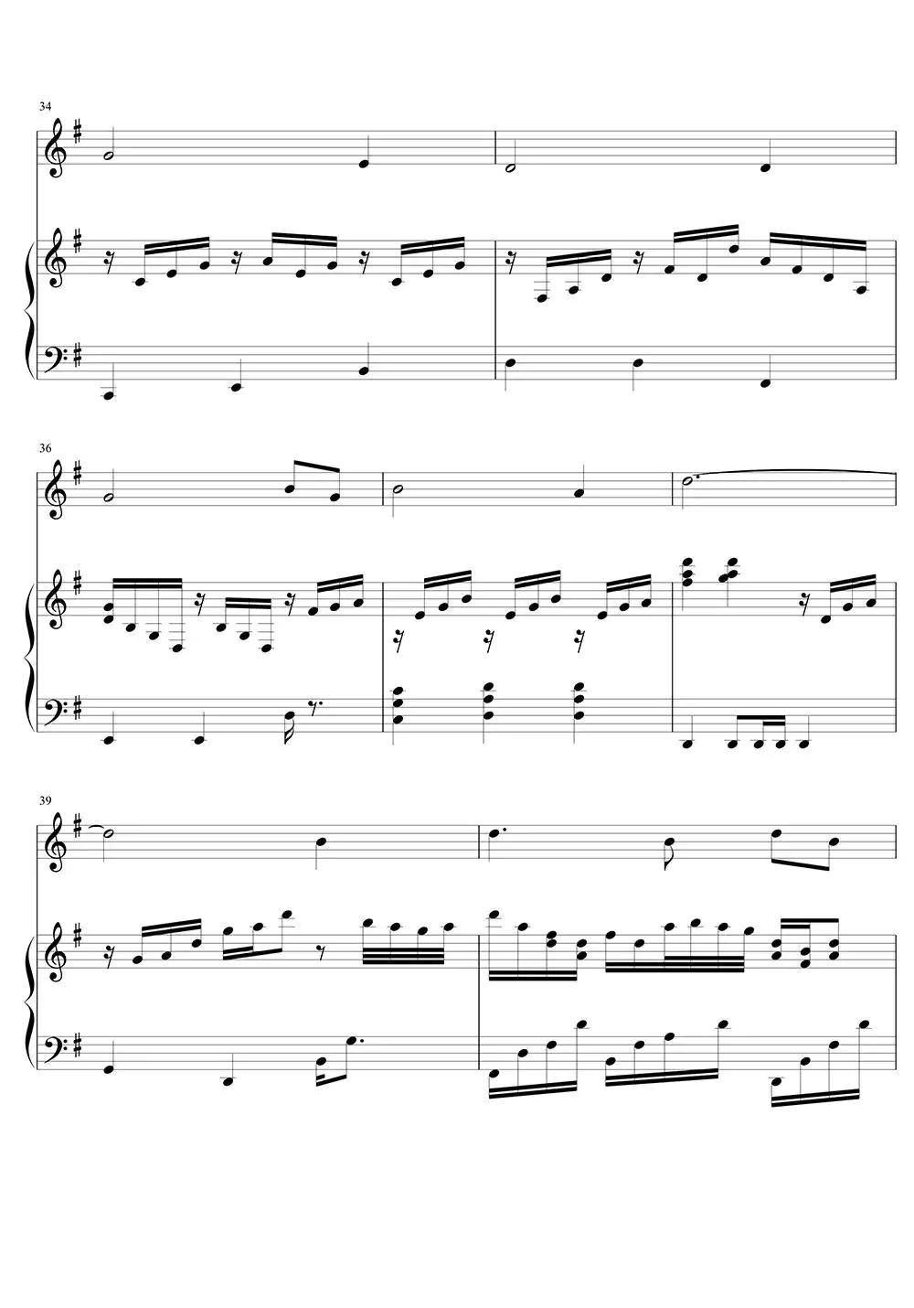 奇异恩典五线谱乐谱简谱-虫虫乐谱