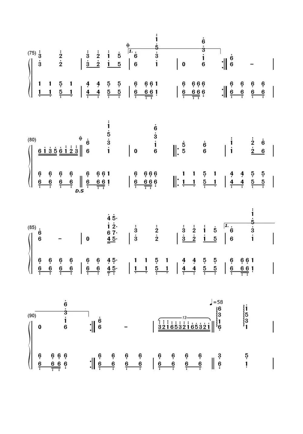 千年等一回钢琴简谱-虫虫乐谱