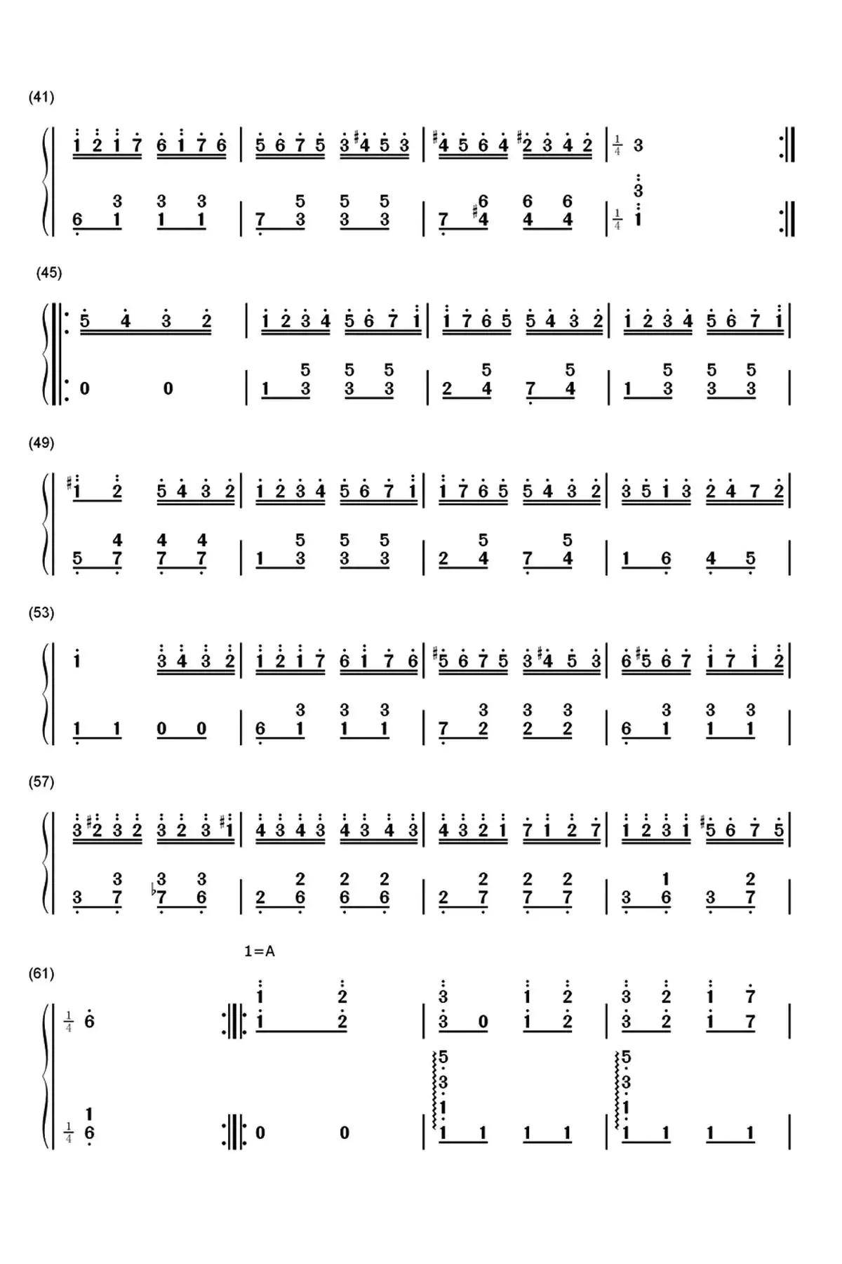 土耳其进行曲简谱乐谱