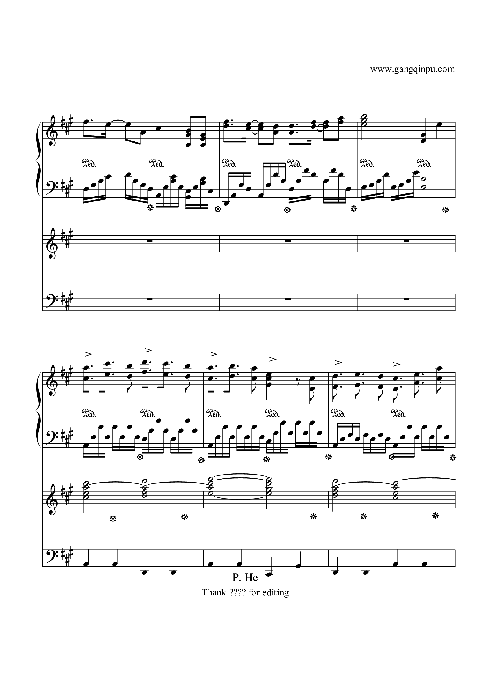 歌剧魅影插曲（序曲）