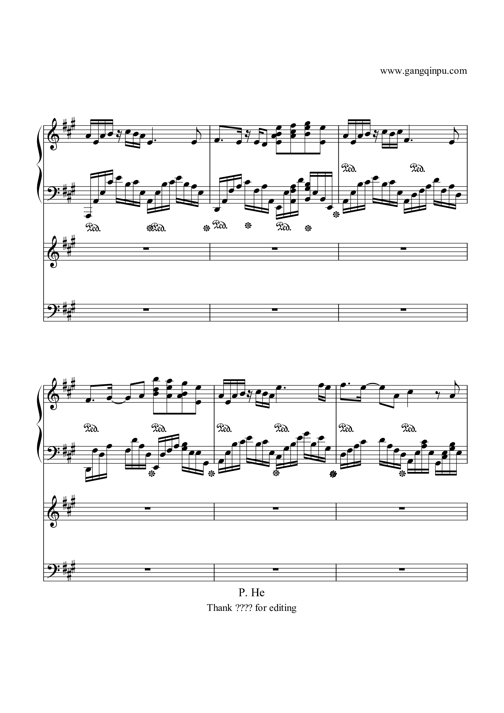 歌剧魅影插曲（序曲）