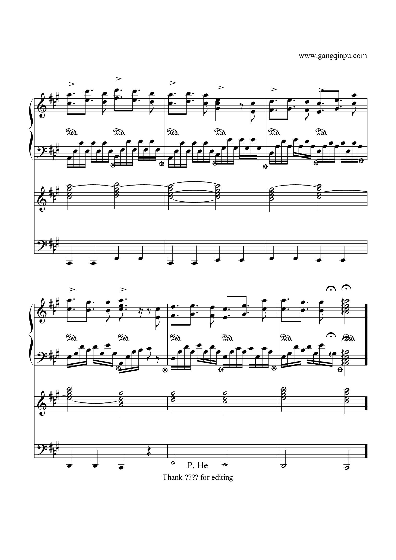 歌剧魅影插曲（序曲）