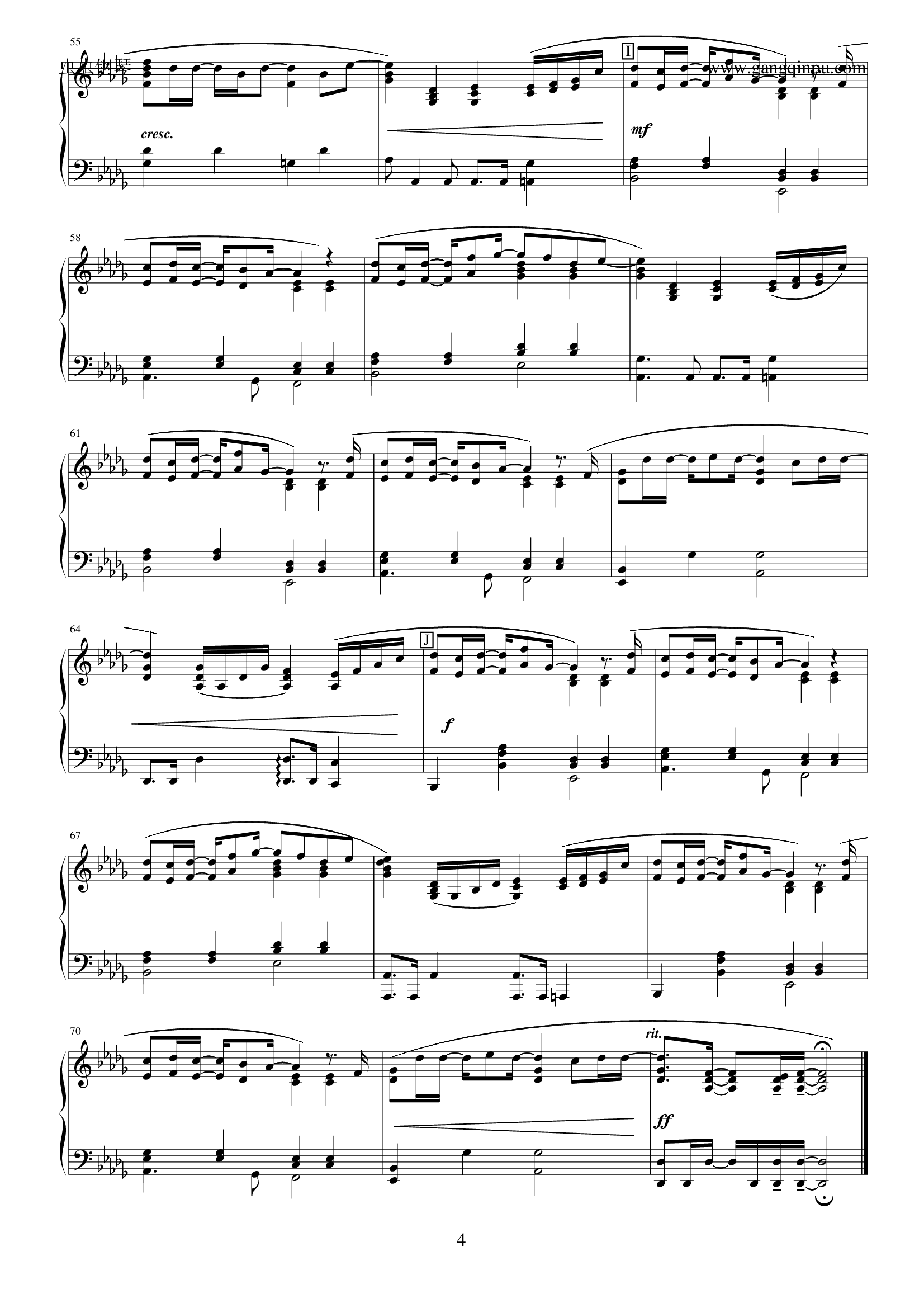 打开心扉(扉をあけよう)钢琴谱-c调-虫虫乐谱