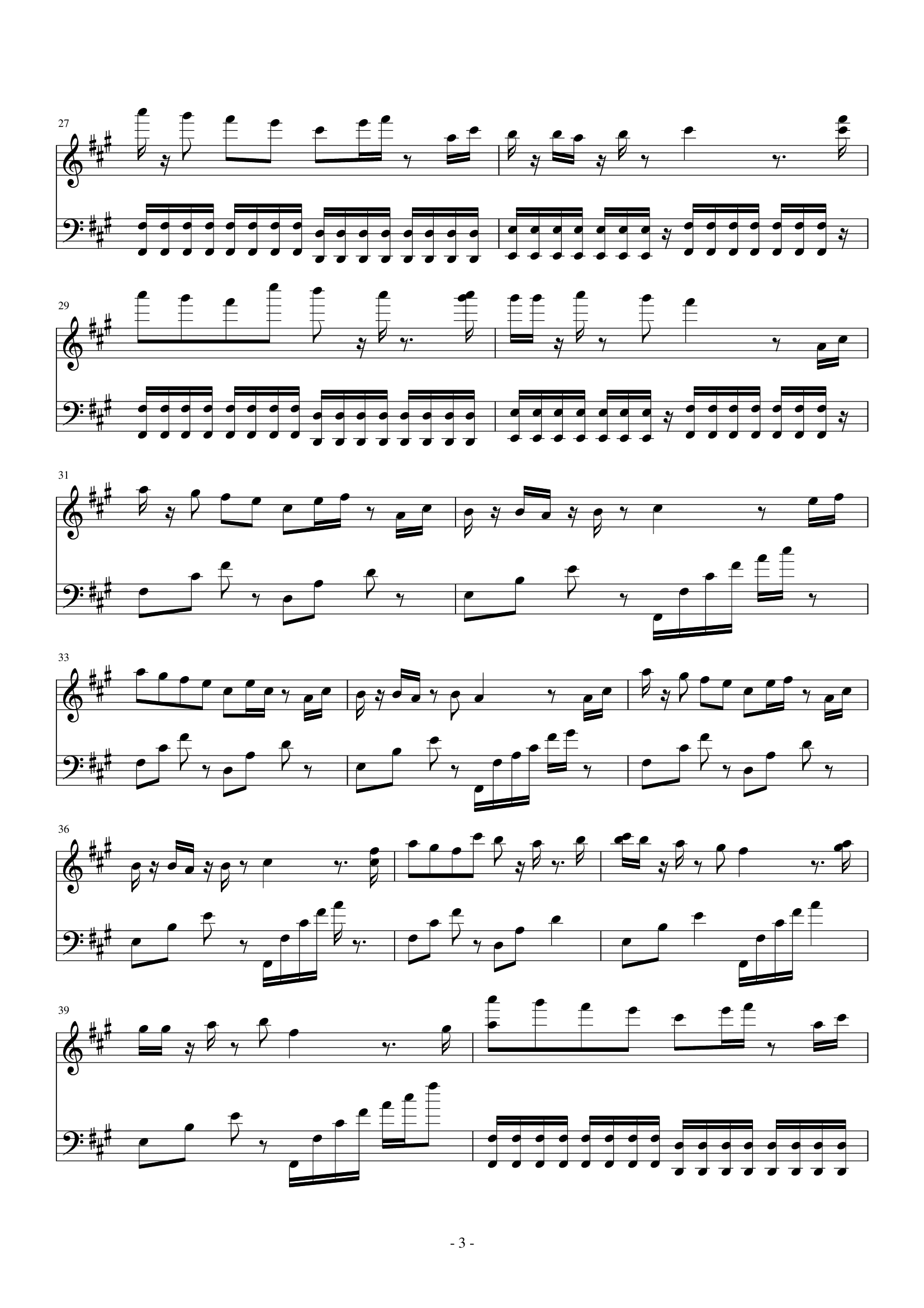 继续向前钢琴谱-小室-教父-虫虫乐谱