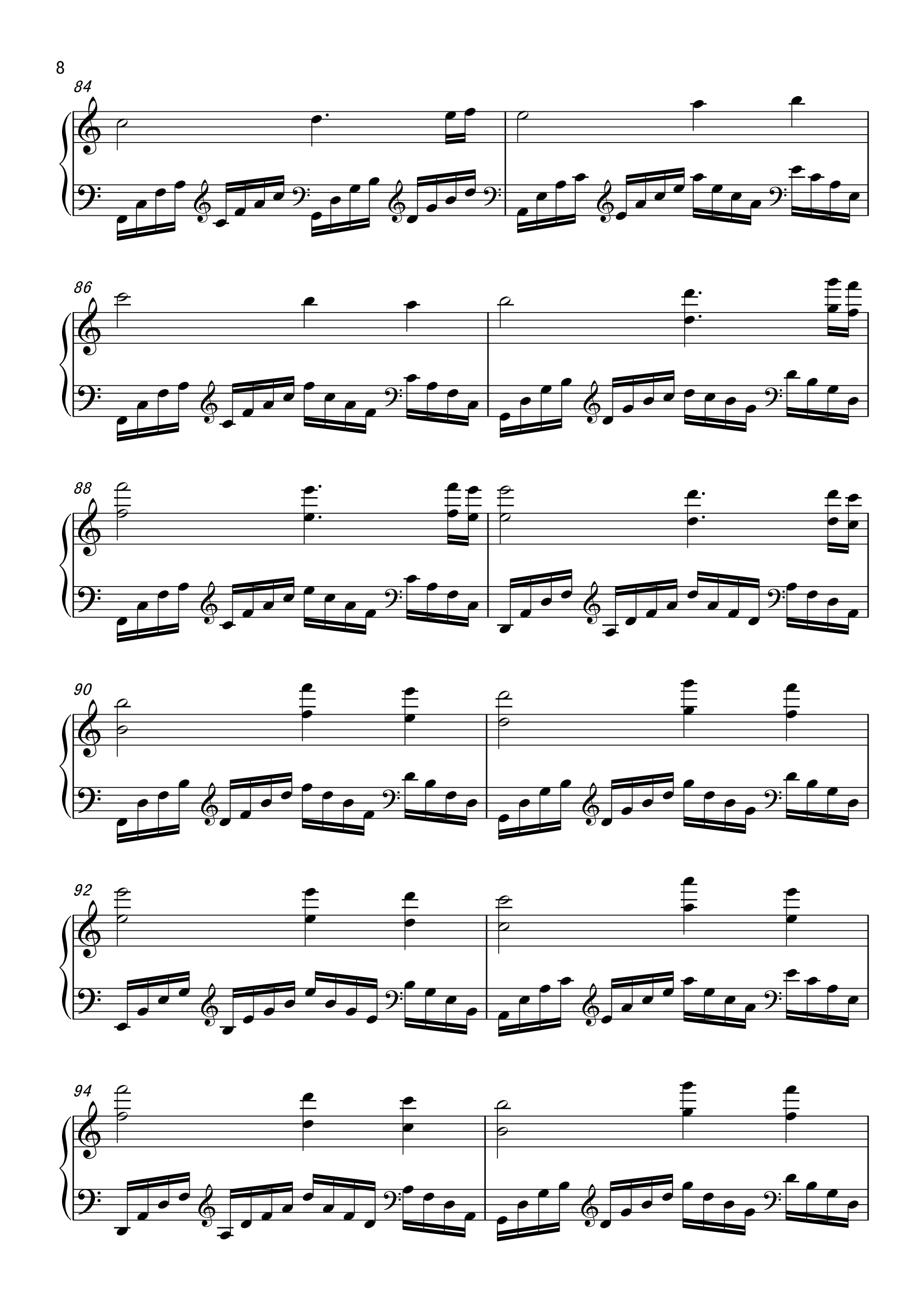 《不能说的秘密》三手联弹 独奏改编