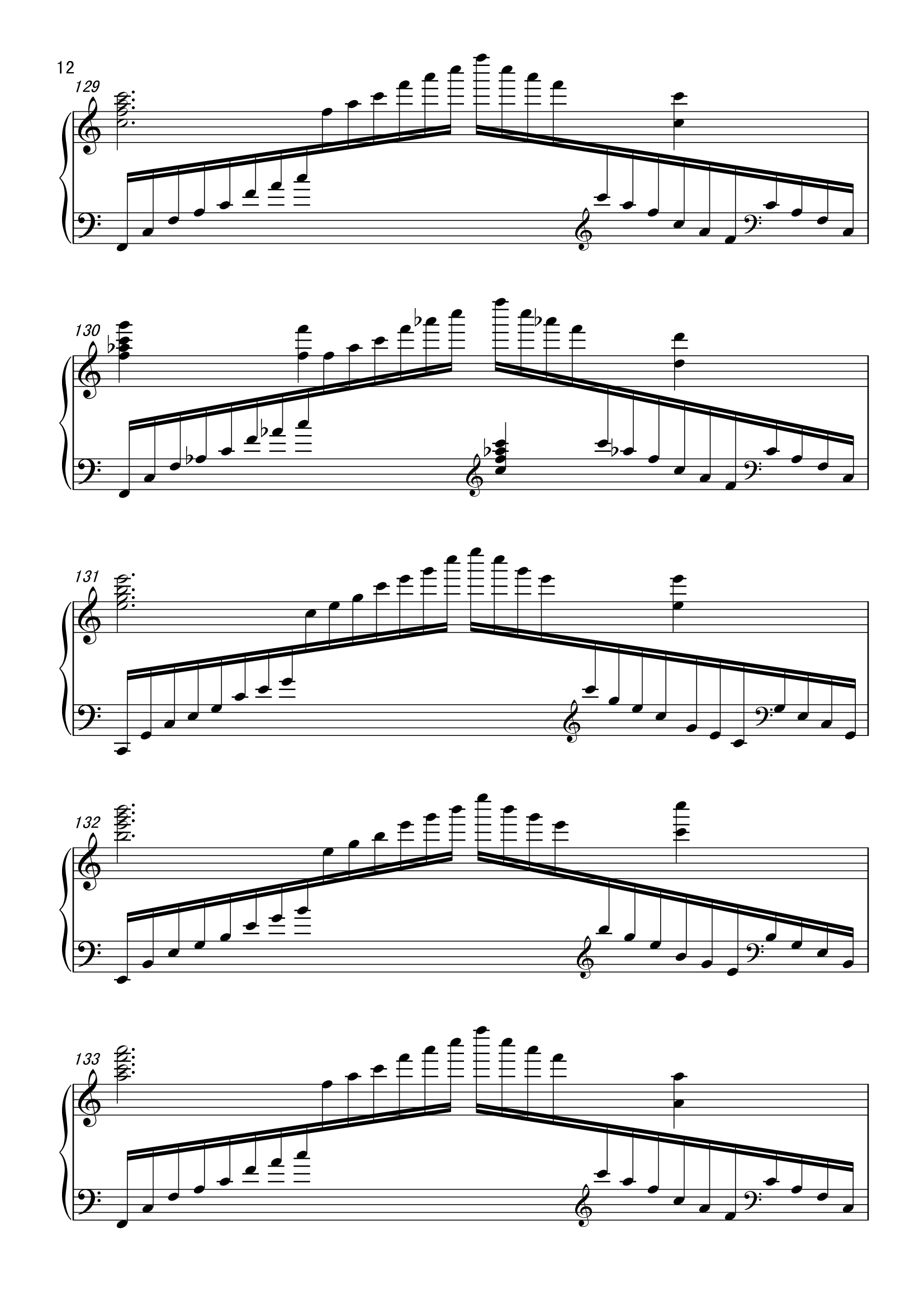 《不能说的秘密》三手联弹 独奏改编