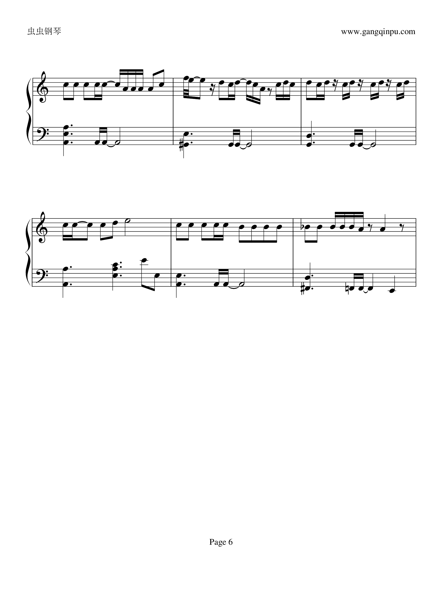 mama钢琴谱-c调-虫虫乐谱