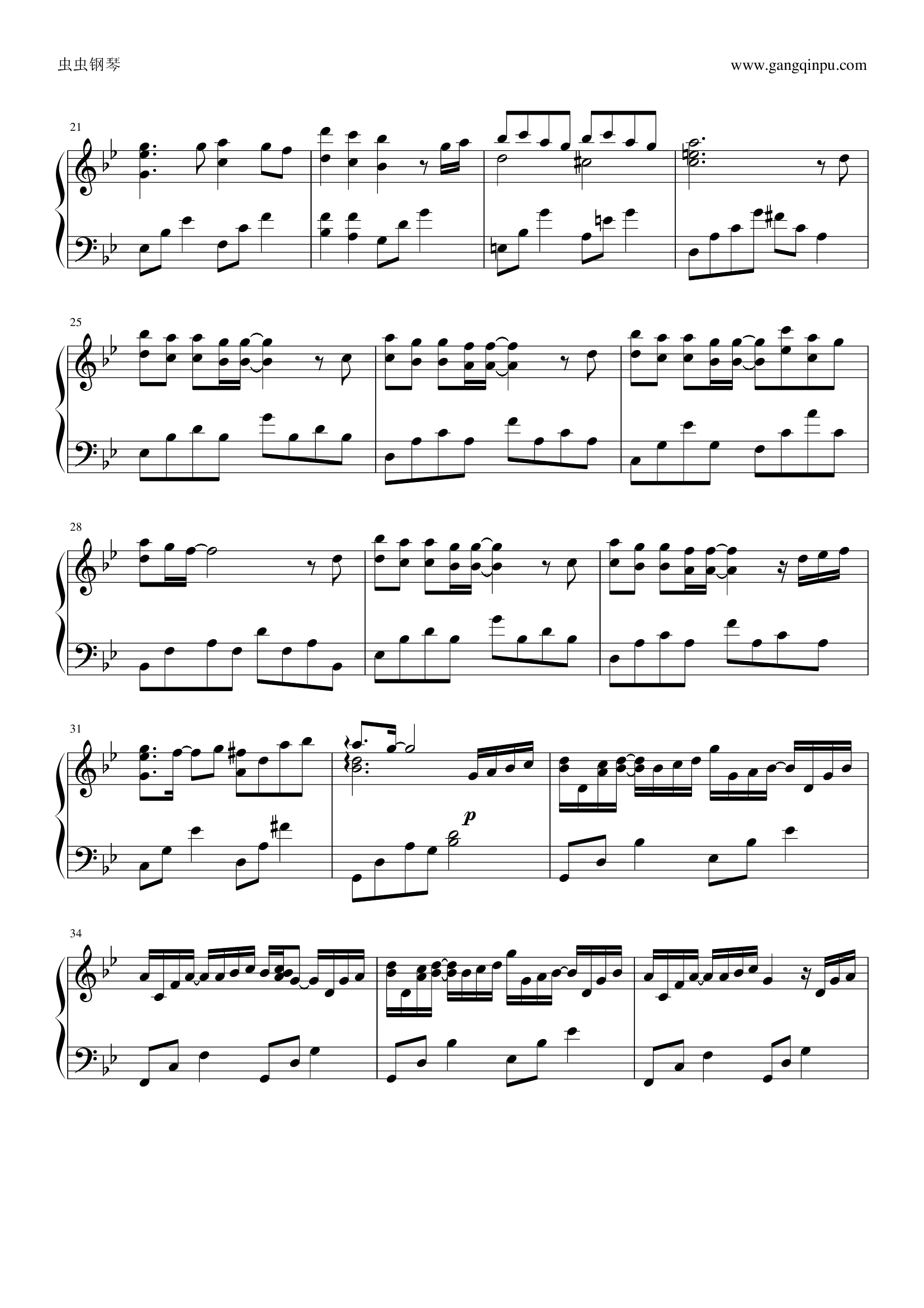 手纸(原版)钢琴谱-qoaiai-虫虫乐谱