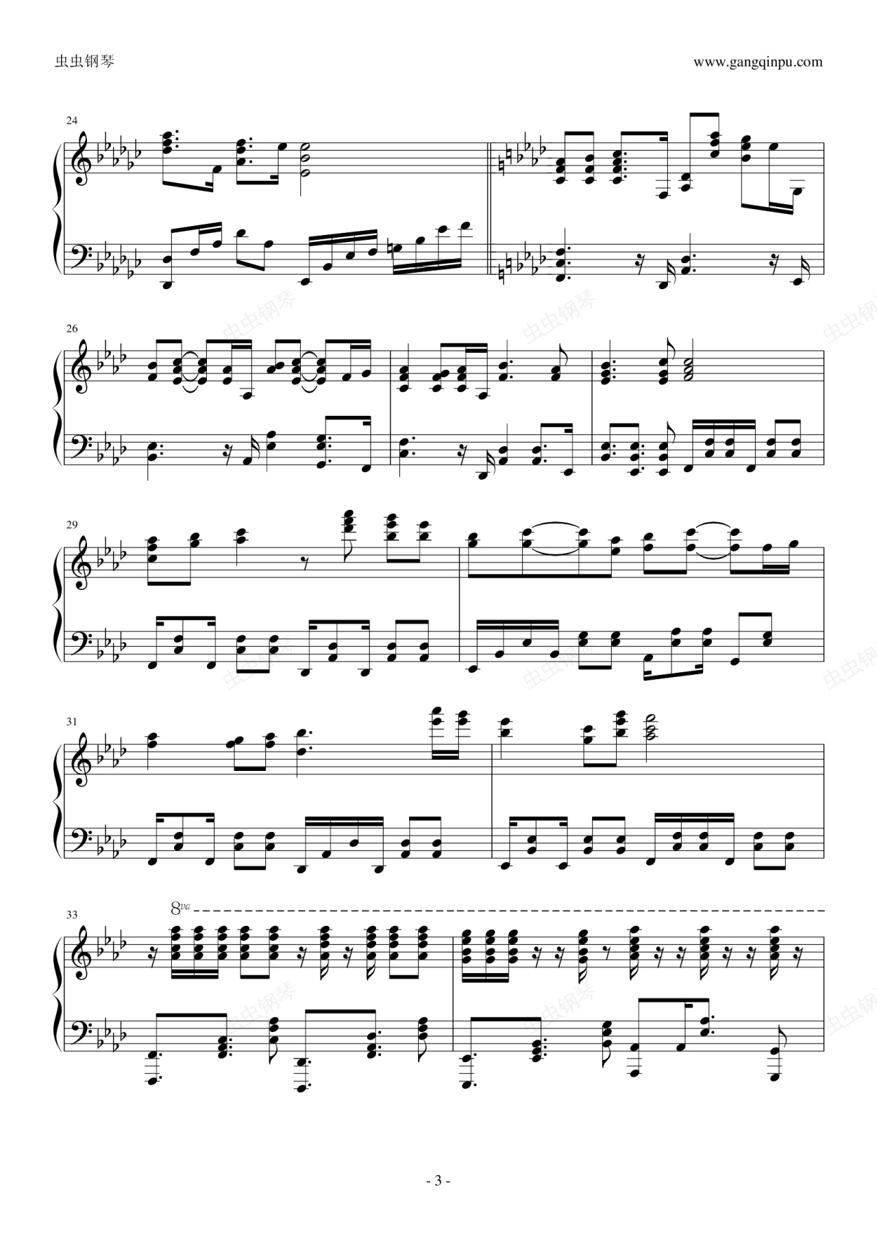 angel beats!theme of sss钢琴谱-334****71-虫虫钢琴