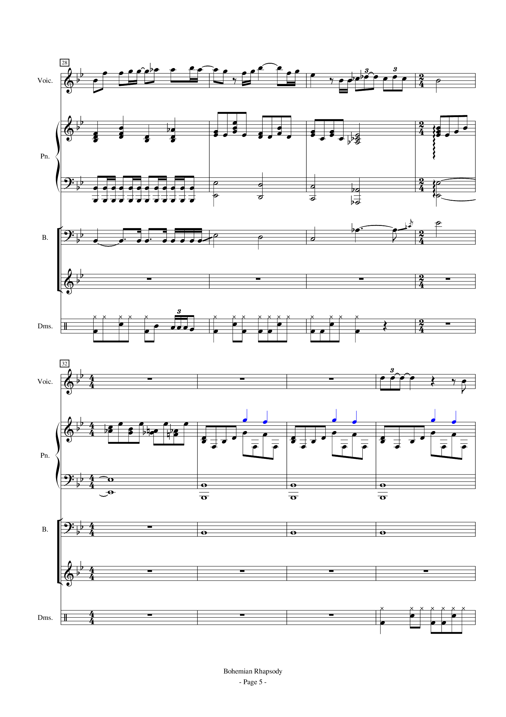 Bohemian Rhapsody-波西米亚狂想曲