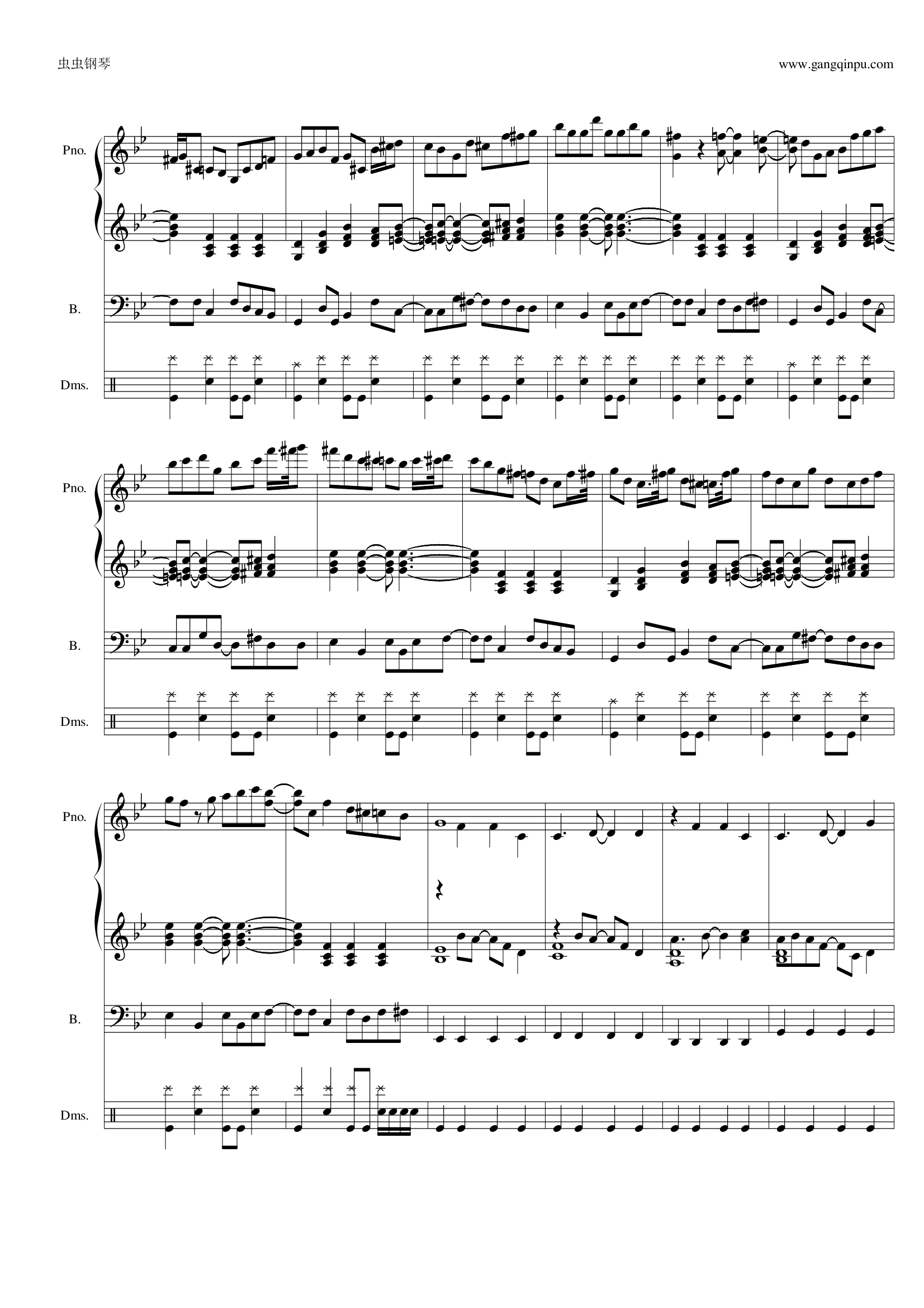 【初音未来】工口神曲钢琴谱-浅浅浅,-虫虫乐谱