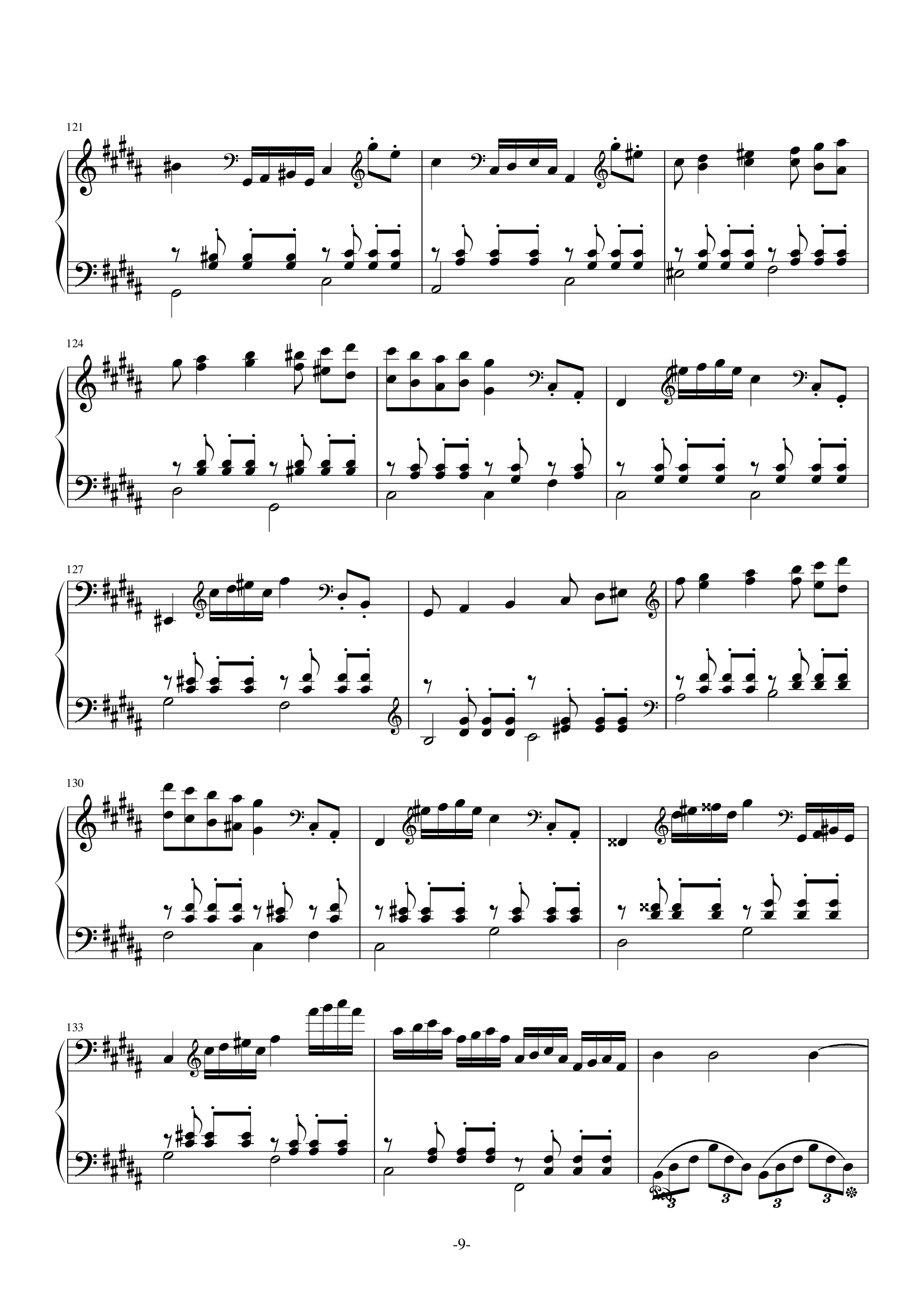 H22-B小调钢琴奏鸣曲（第一乐章）