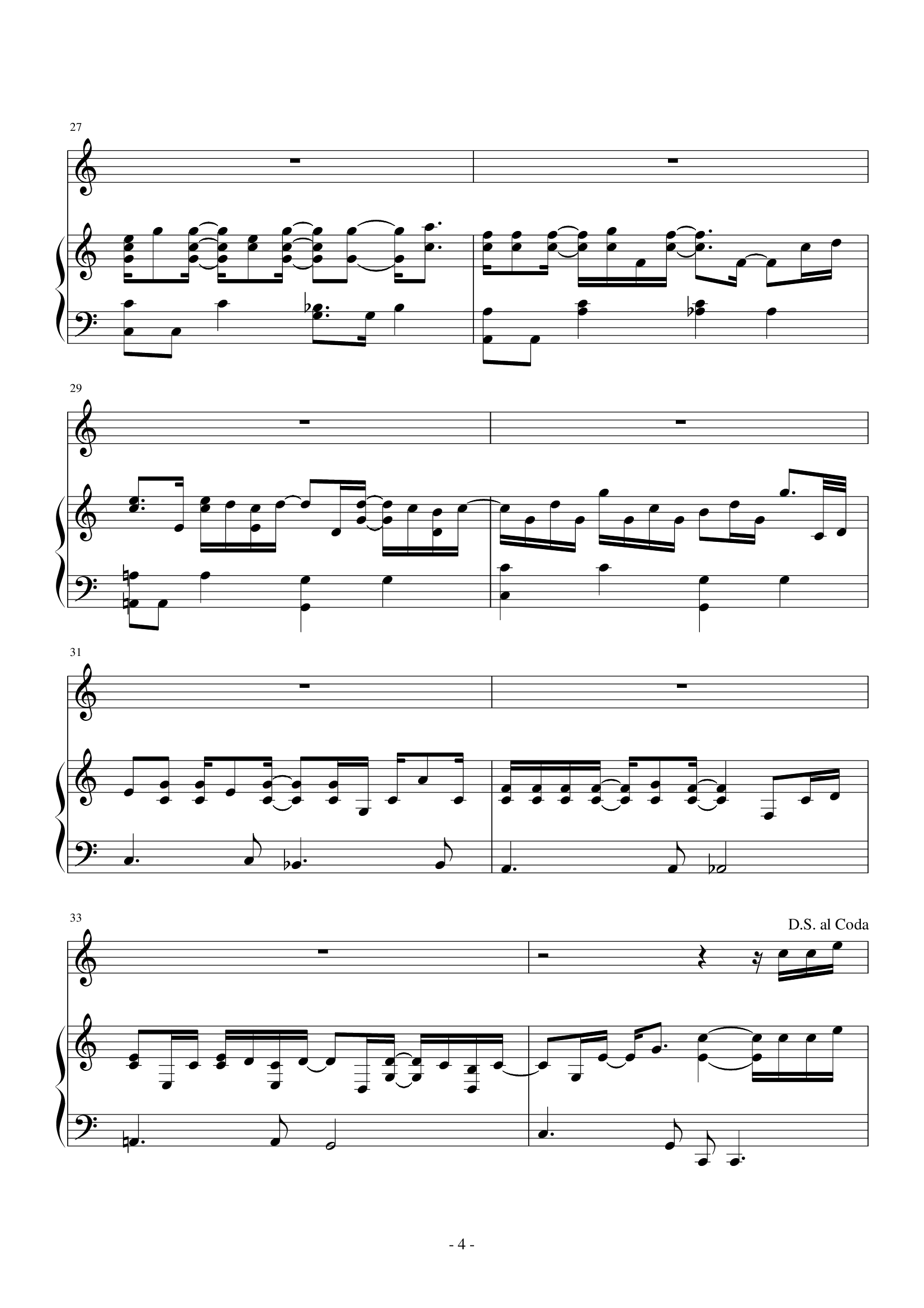 free loop钢琴谱waynejeong虫虫乐谱