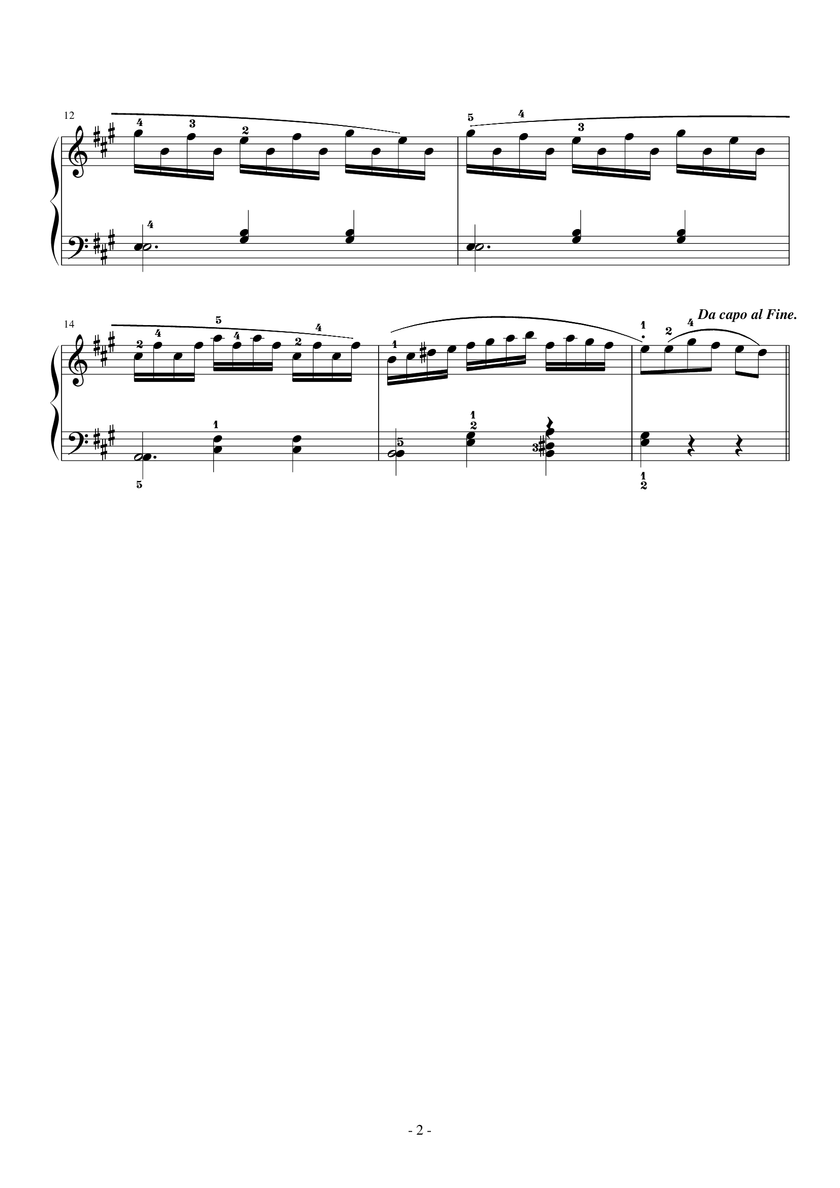 车尔尼599第66首（标注指法）