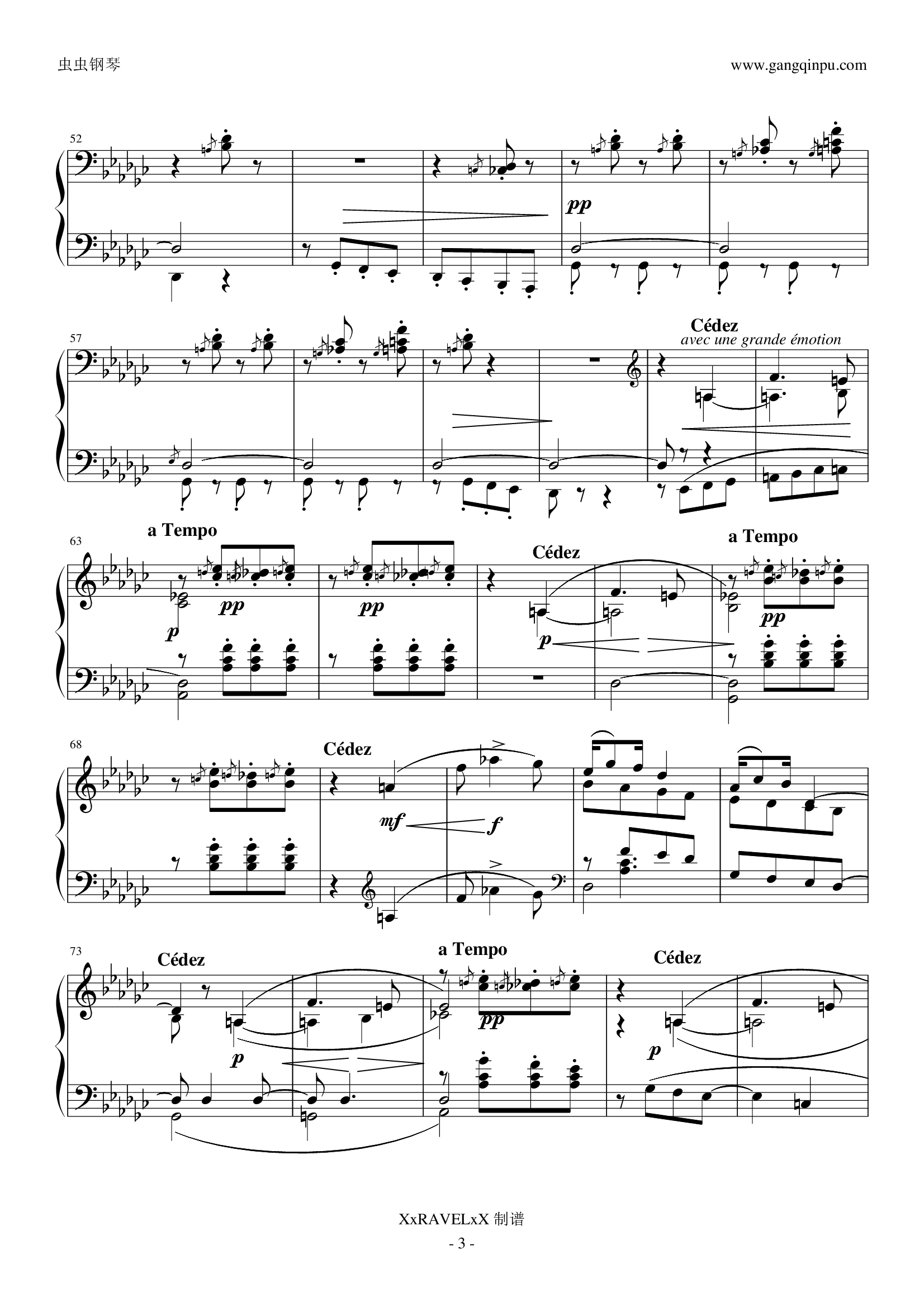 儿童乐园-木偶的步态舞钢琴谱-xxravelxx-虫虫乐谱