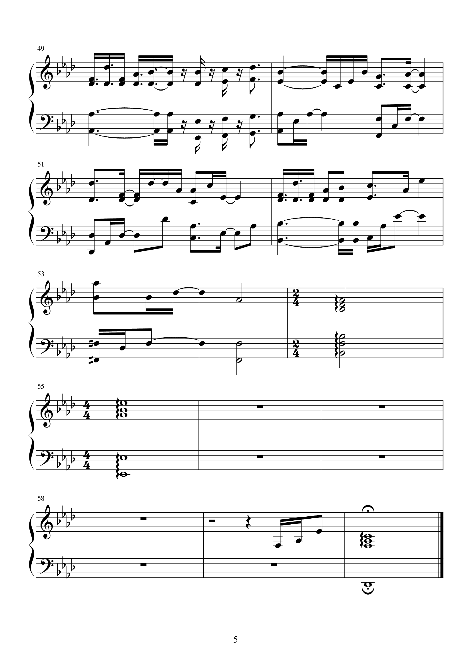 原点(孙燕姿 蔡健雅).钢琴谱-大浪漫主义-虫虫乐谱