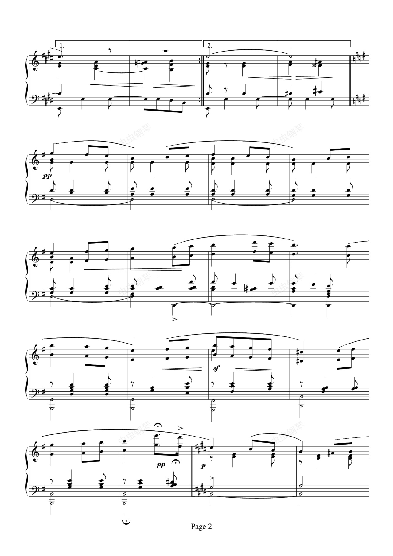 爱的致意钢琴谱-放羊的羚妹妹-虫虫钢琴