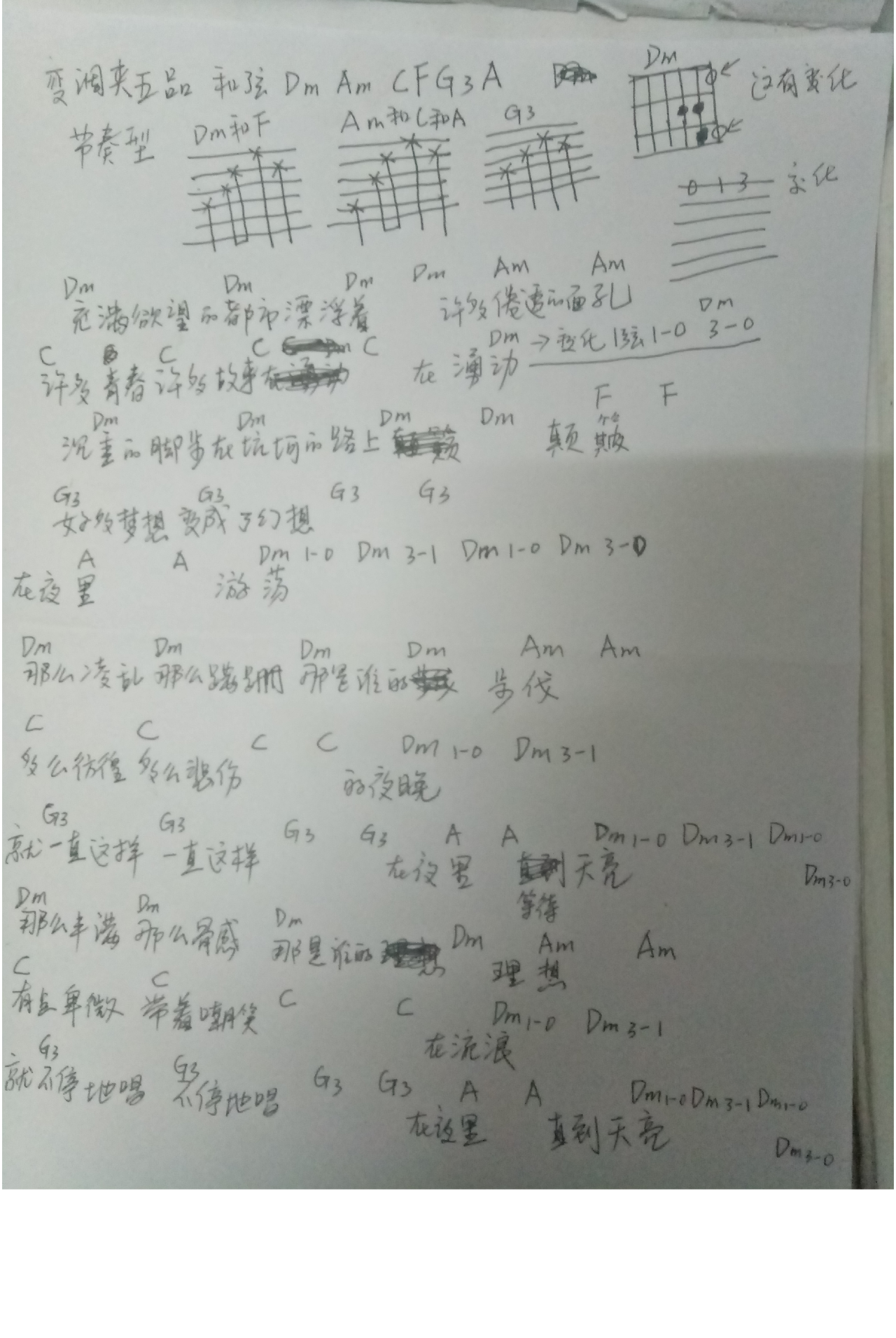 等待天亮吉他谱-弹唱谱-c调-虫虫吉他