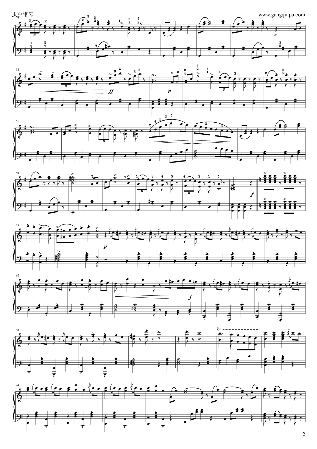 拉德斯基进行曲_独奏版