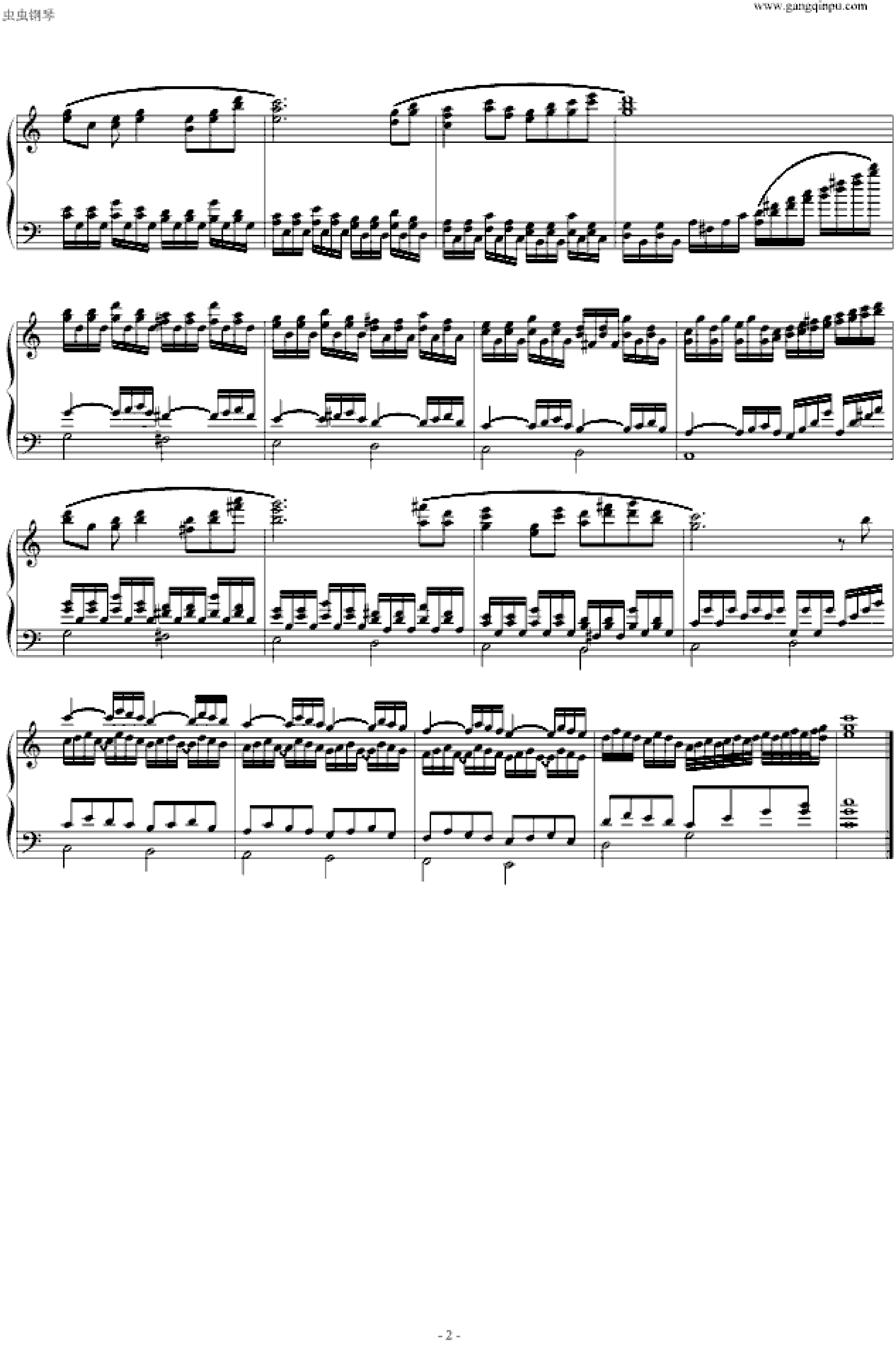 雀跃钢琴谱-kohaku-虫虫乐谱