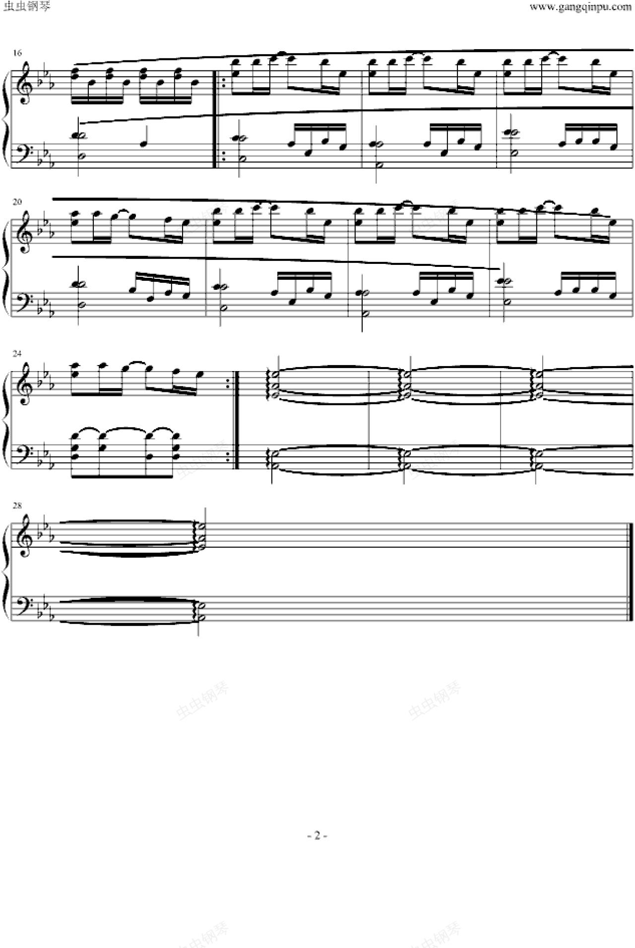 apologize钢琴谱-d.zhang-虫虫钢琴