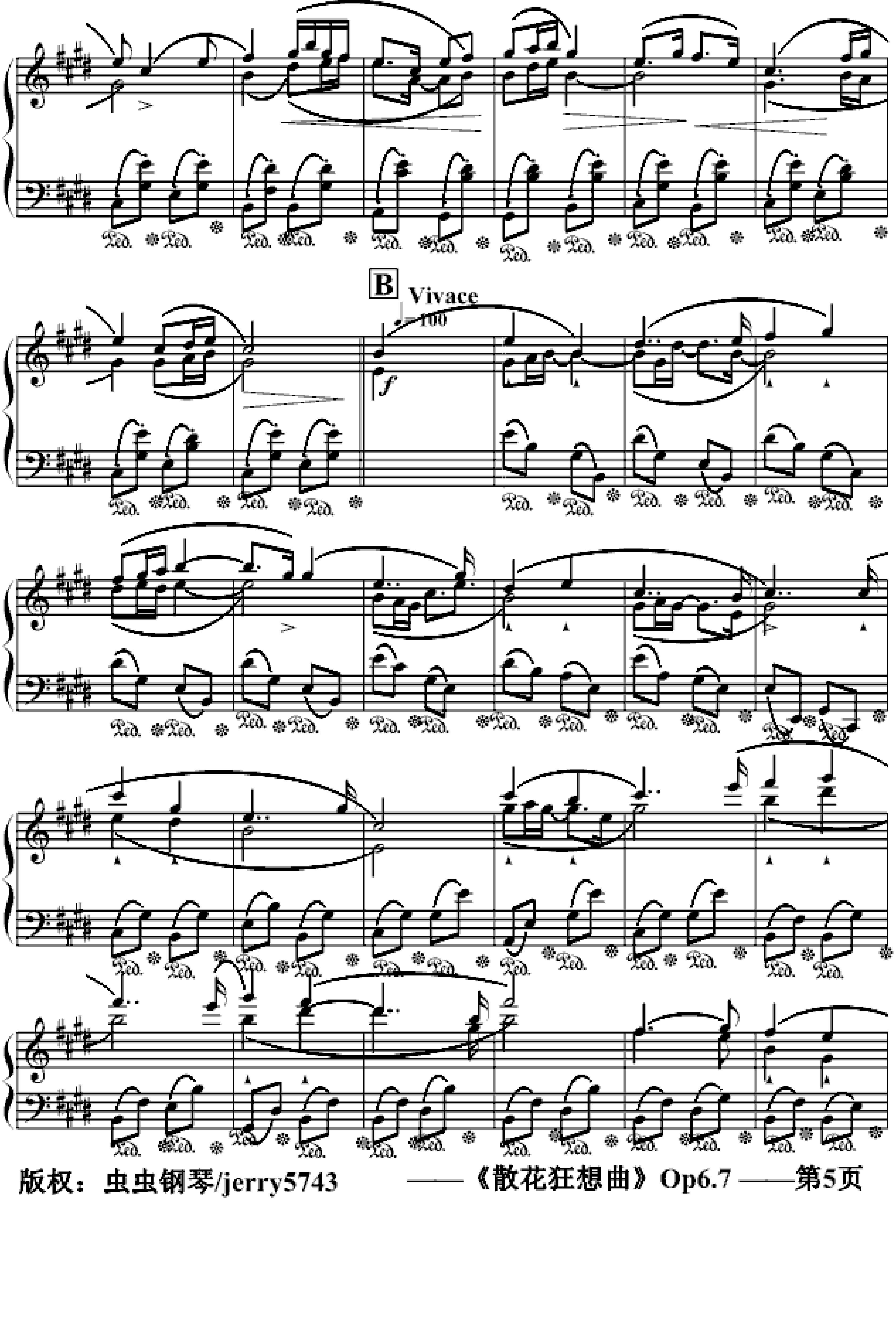 散花狂想曲Op6.7