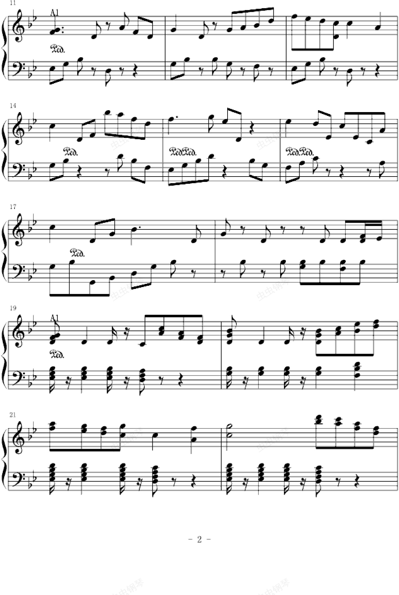 圣战系谱—感人曲钢琴谱-washen123-虫虫钢琴