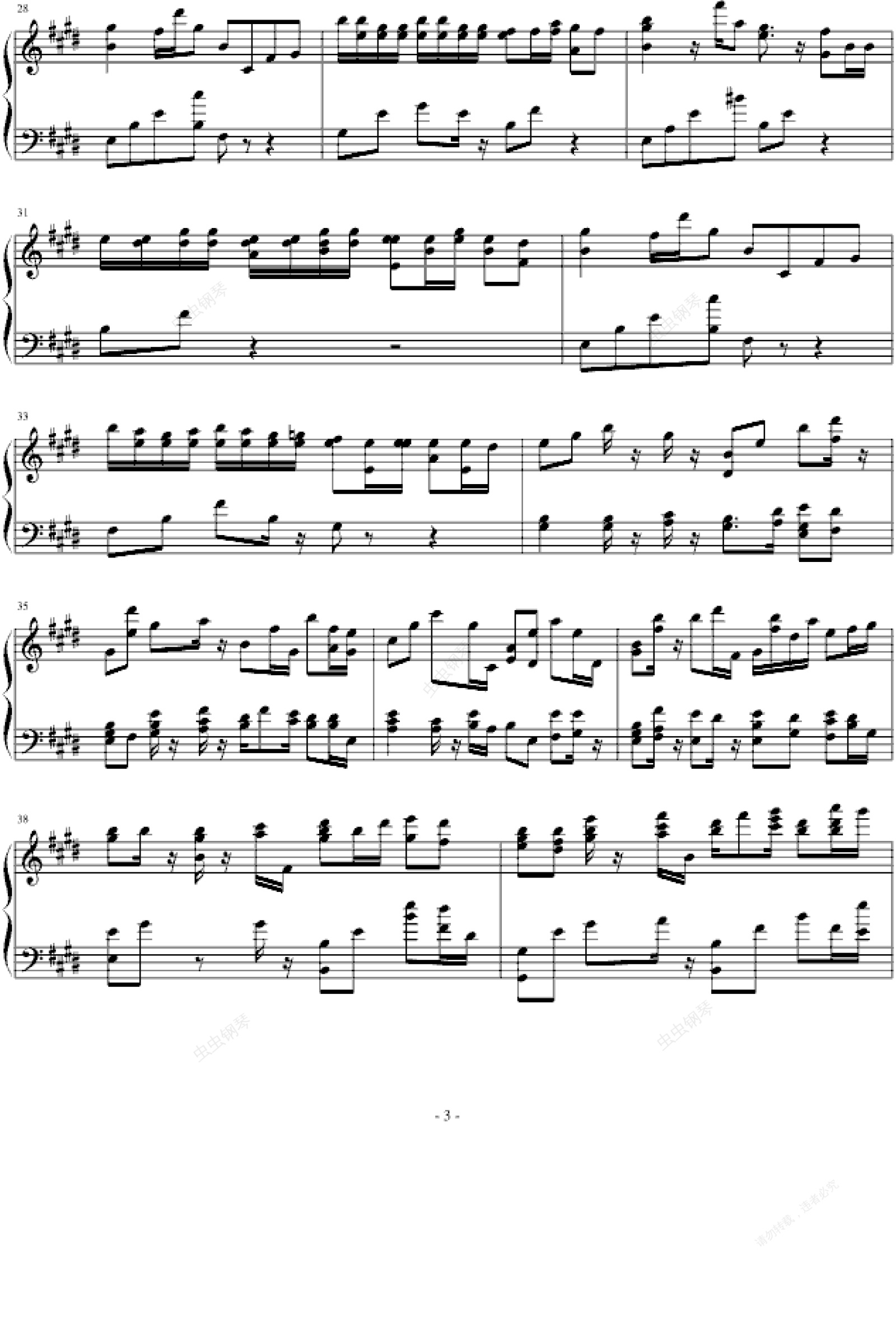 脚踏车,脚踏车钢琴谱,脚踏车-钢琴谱,脚踏车钢琴谱大全,虫虫钢琴谱