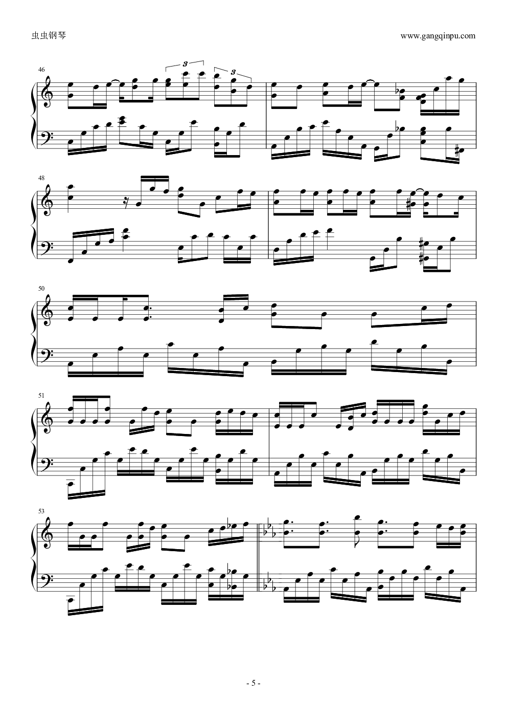 独家编配《洋葱》钢琴演奏谱~