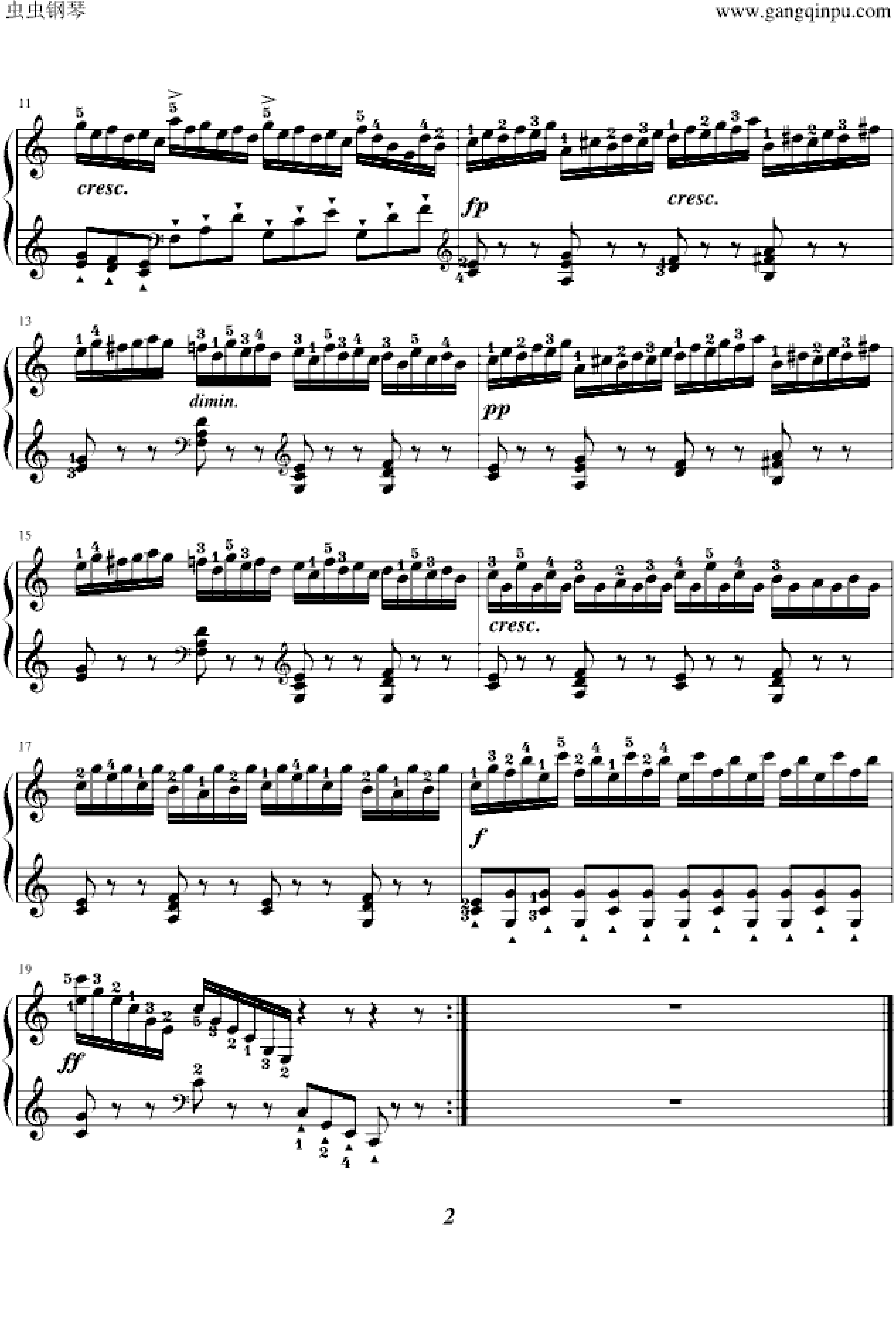 车尔尼299 第11条