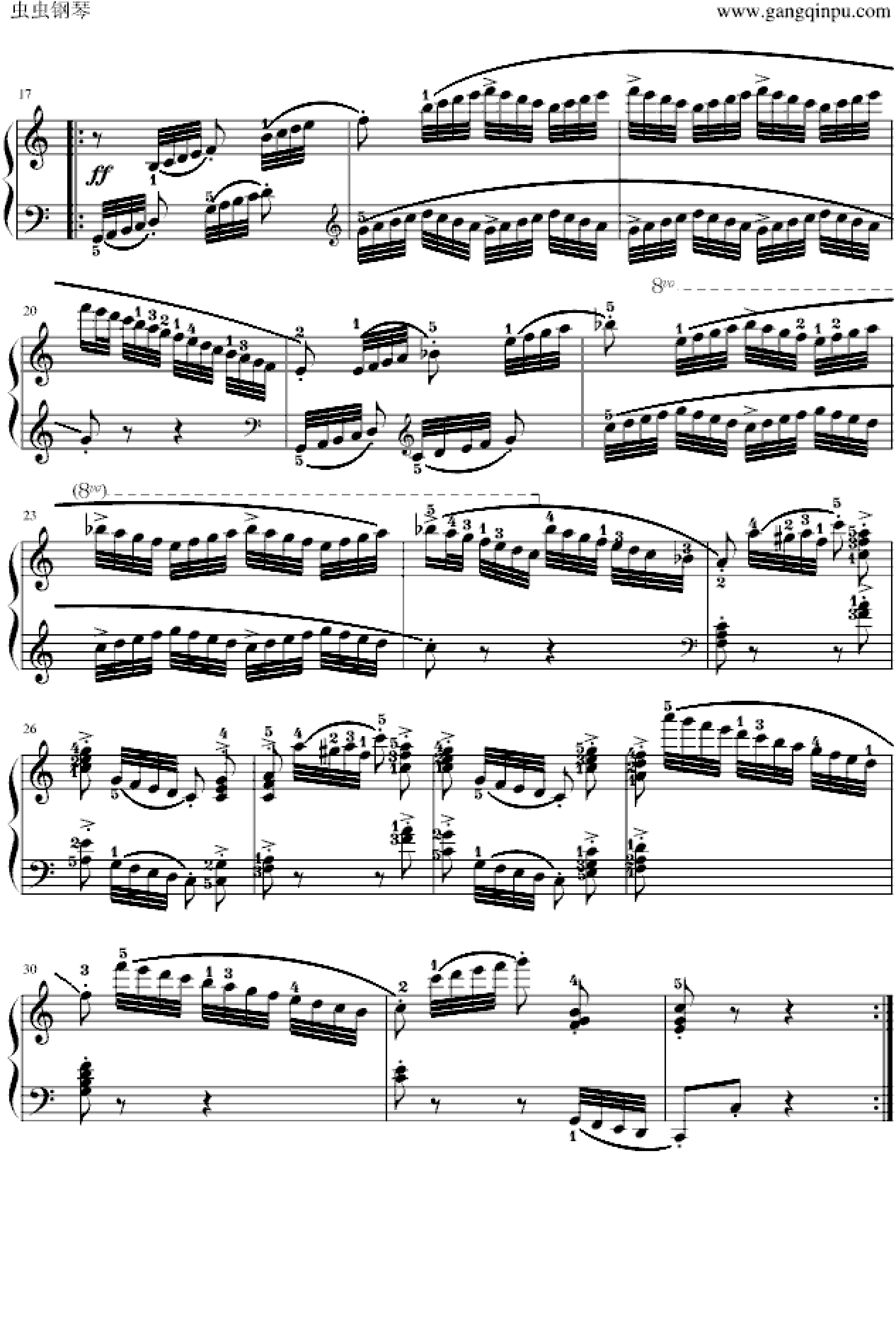 车尔尼849练习曲