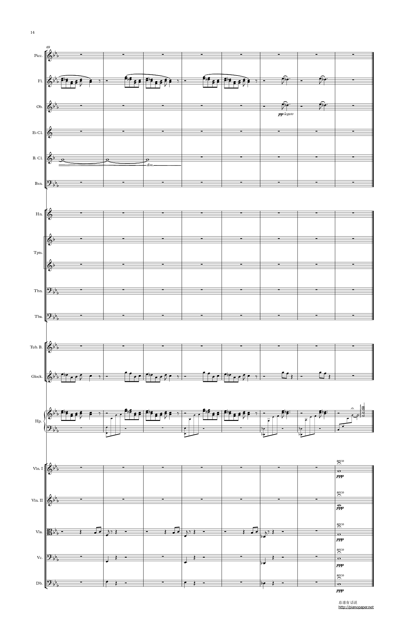风之谷-交响乐序曲 （总谱）