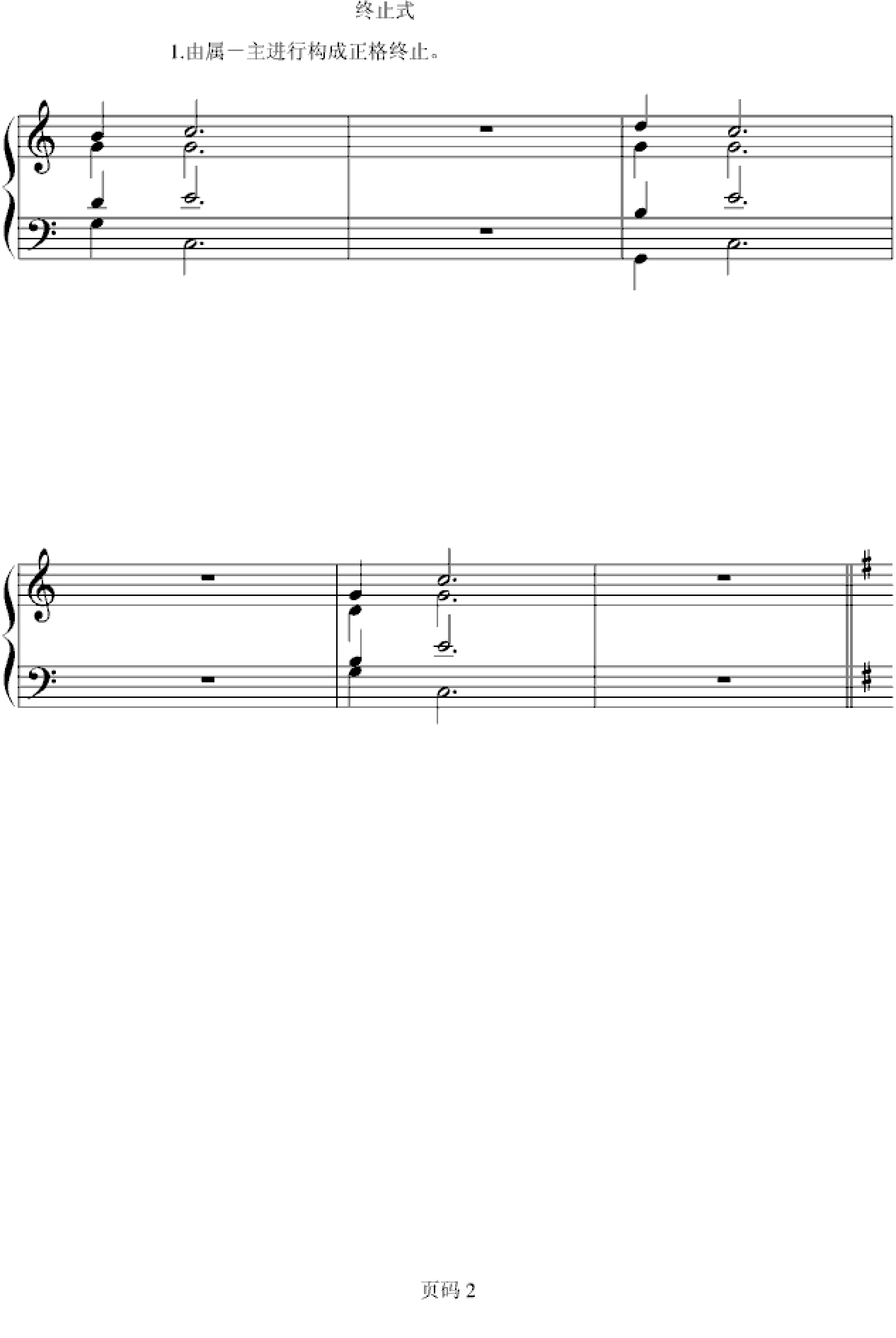 和声基础教程系列—02—和弦转换与终止式