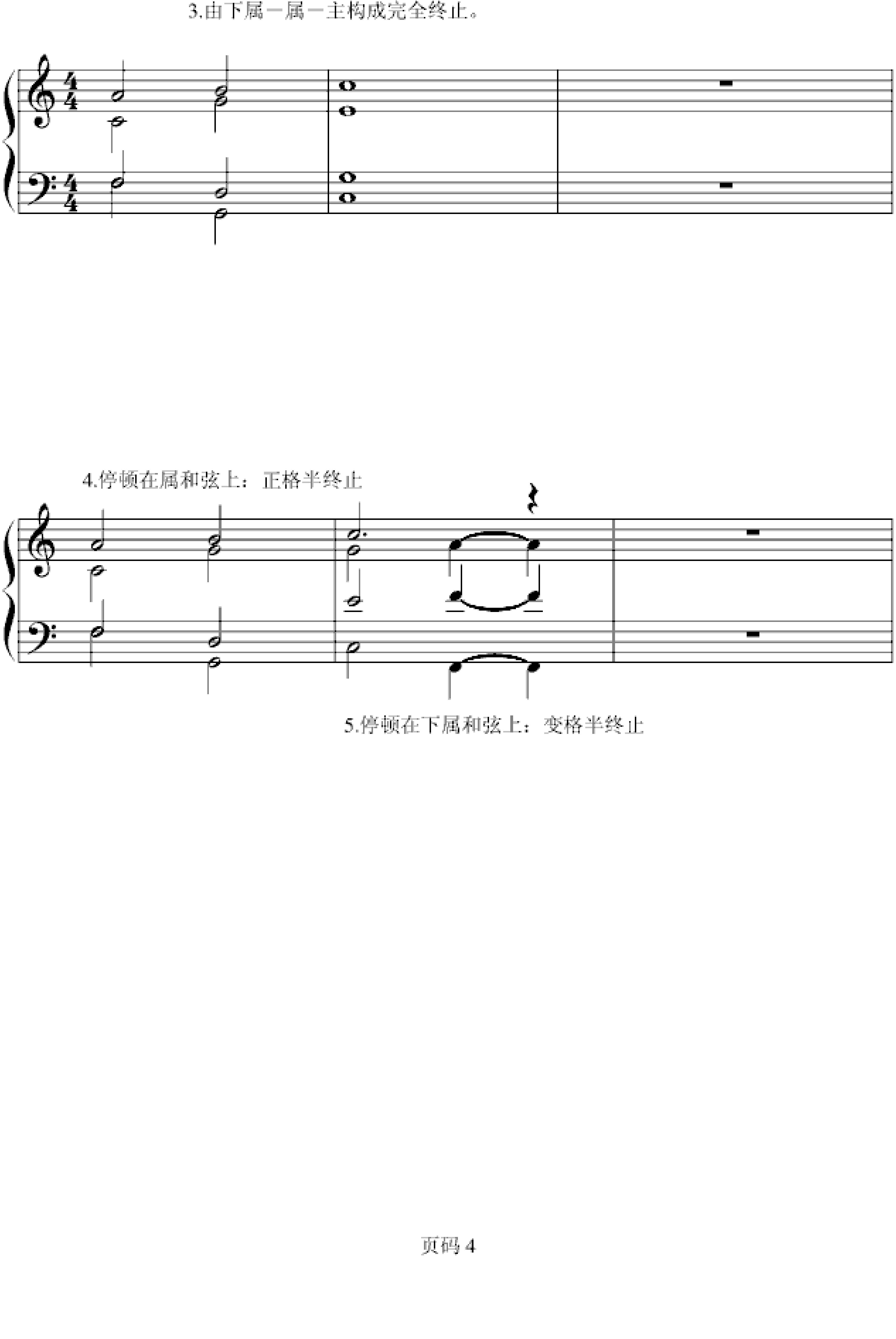 和声基础教程系列—02—和弦转换与终止式