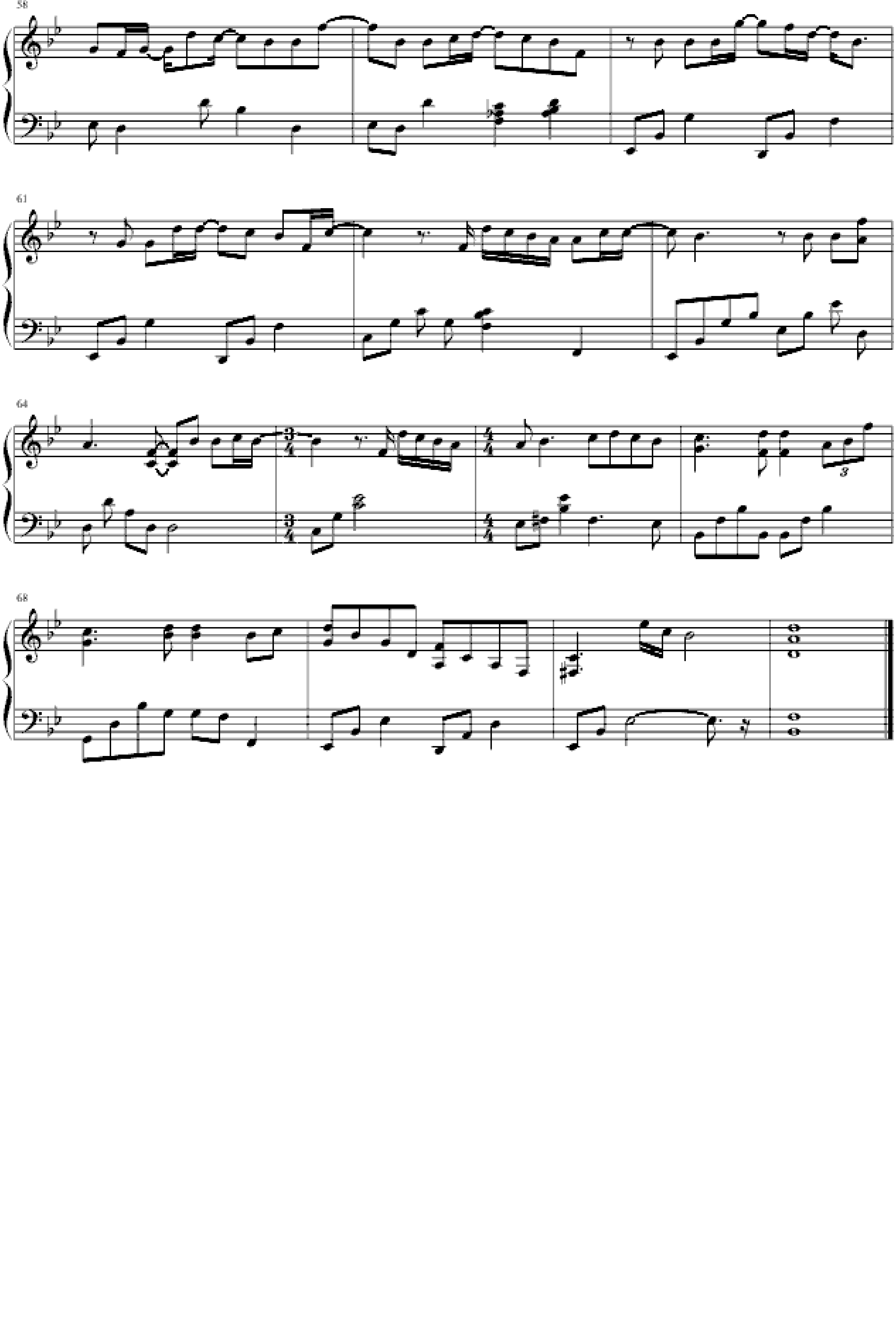 对手-雪天使片尾曲钢琴谱-刘-虫虫乐谱