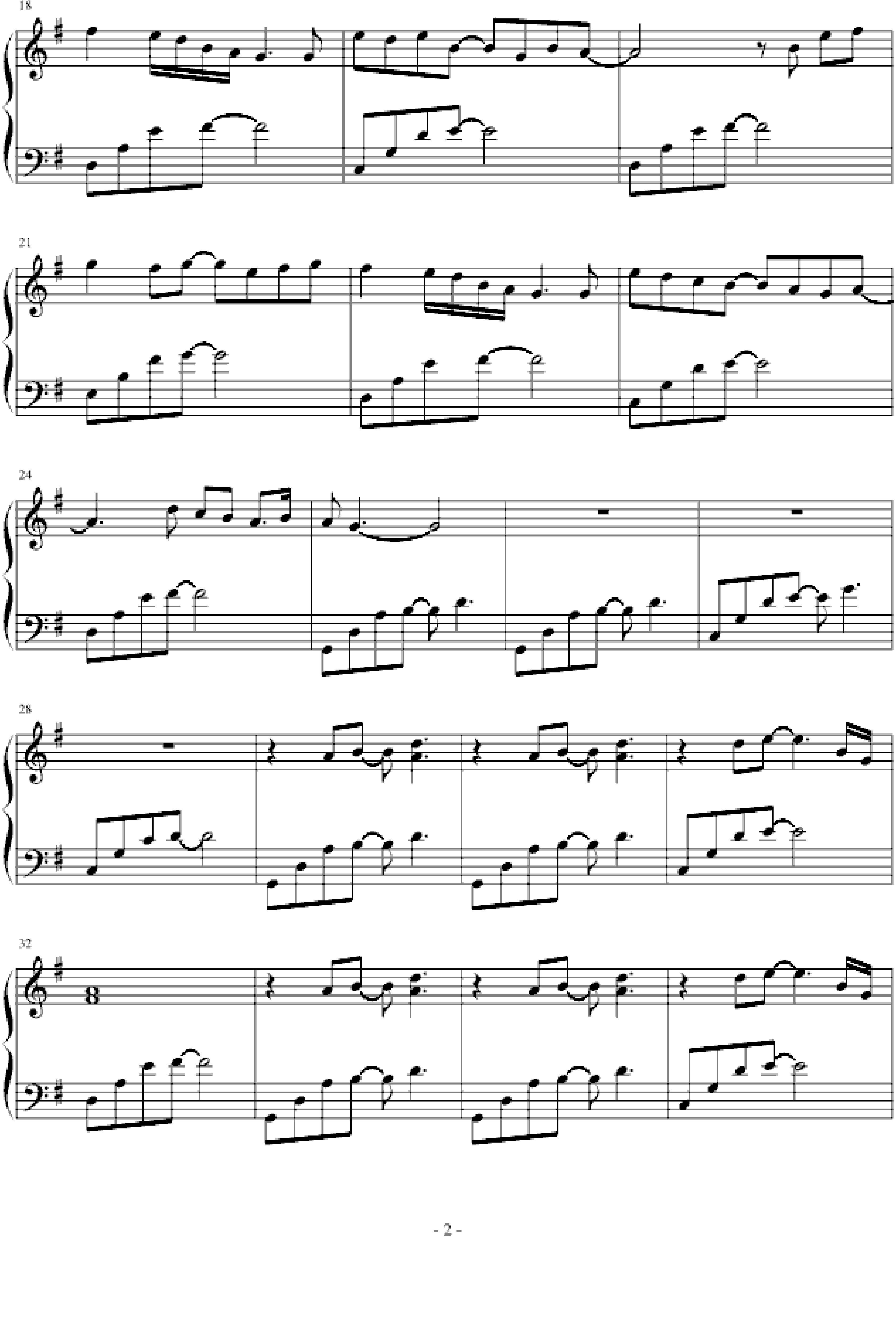 going home- kenny-g 萨克斯经典名曲改编的钢琴曲钢琴谱-小武sakura