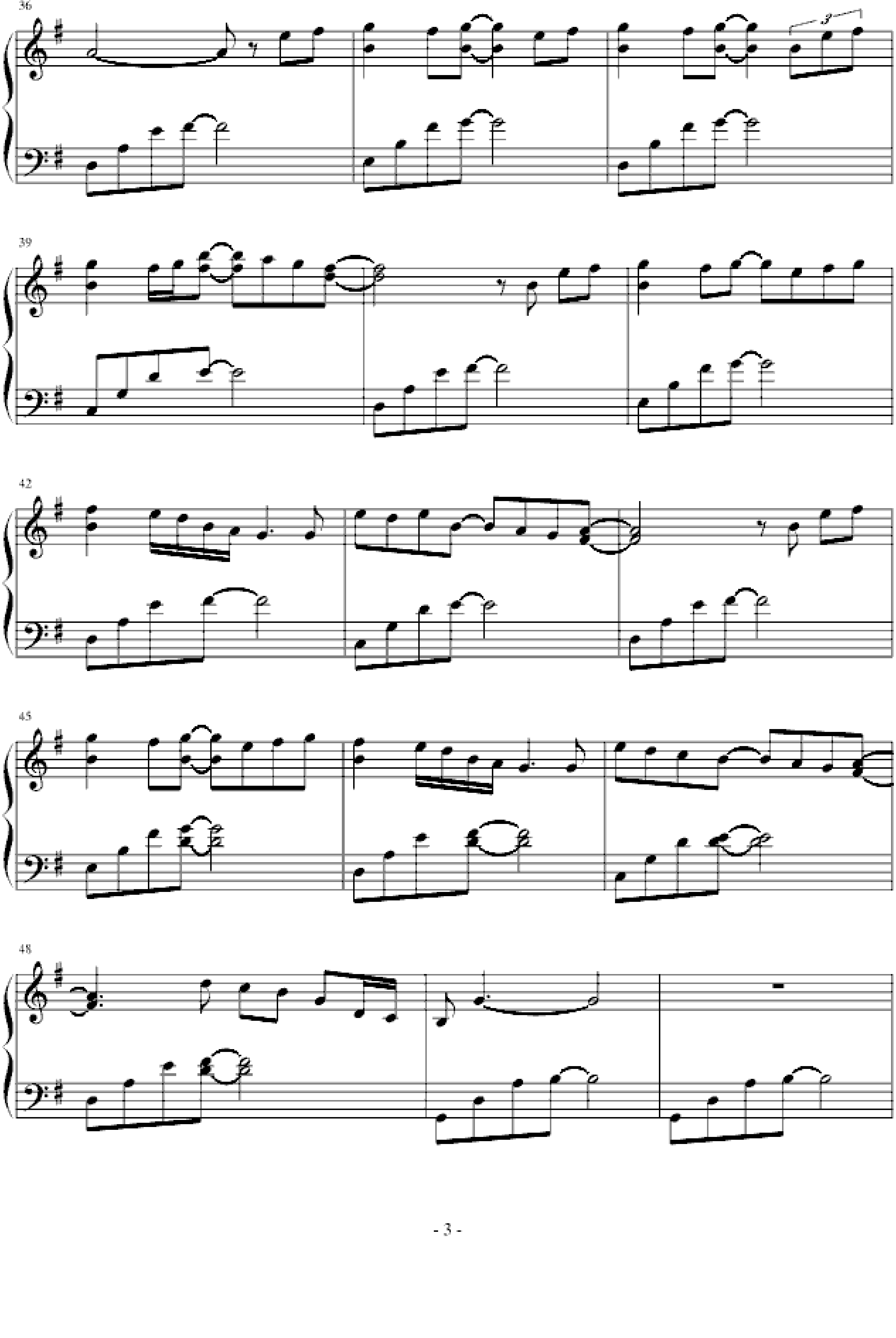 going home- kenny-g 萨克斯经典名曲改编的钢琴曲钢琴谱-小武sakura