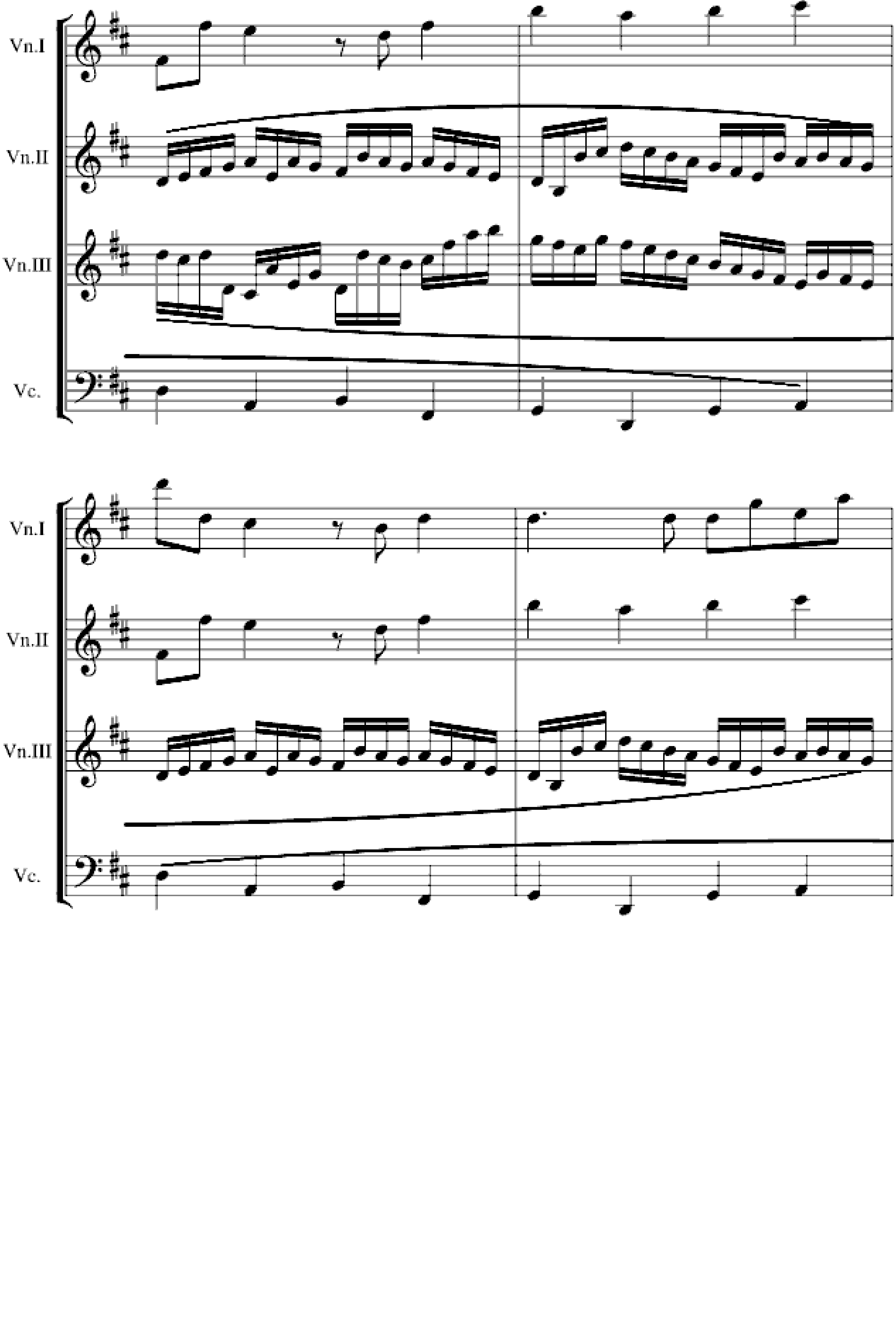 卡农交响曲(3小提琴+1大提琴)