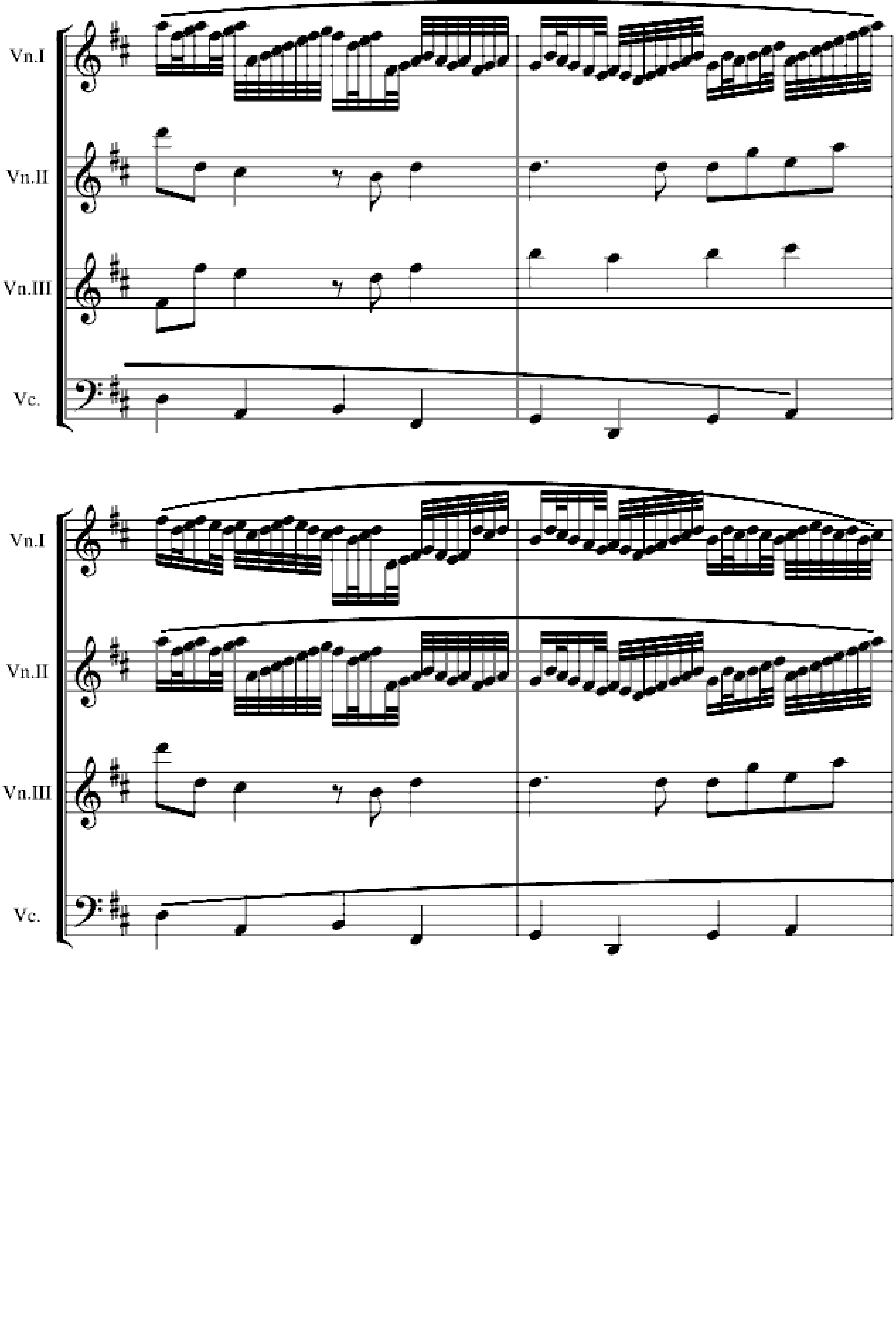 卡农交响曲(3小提琴+1大提琴)