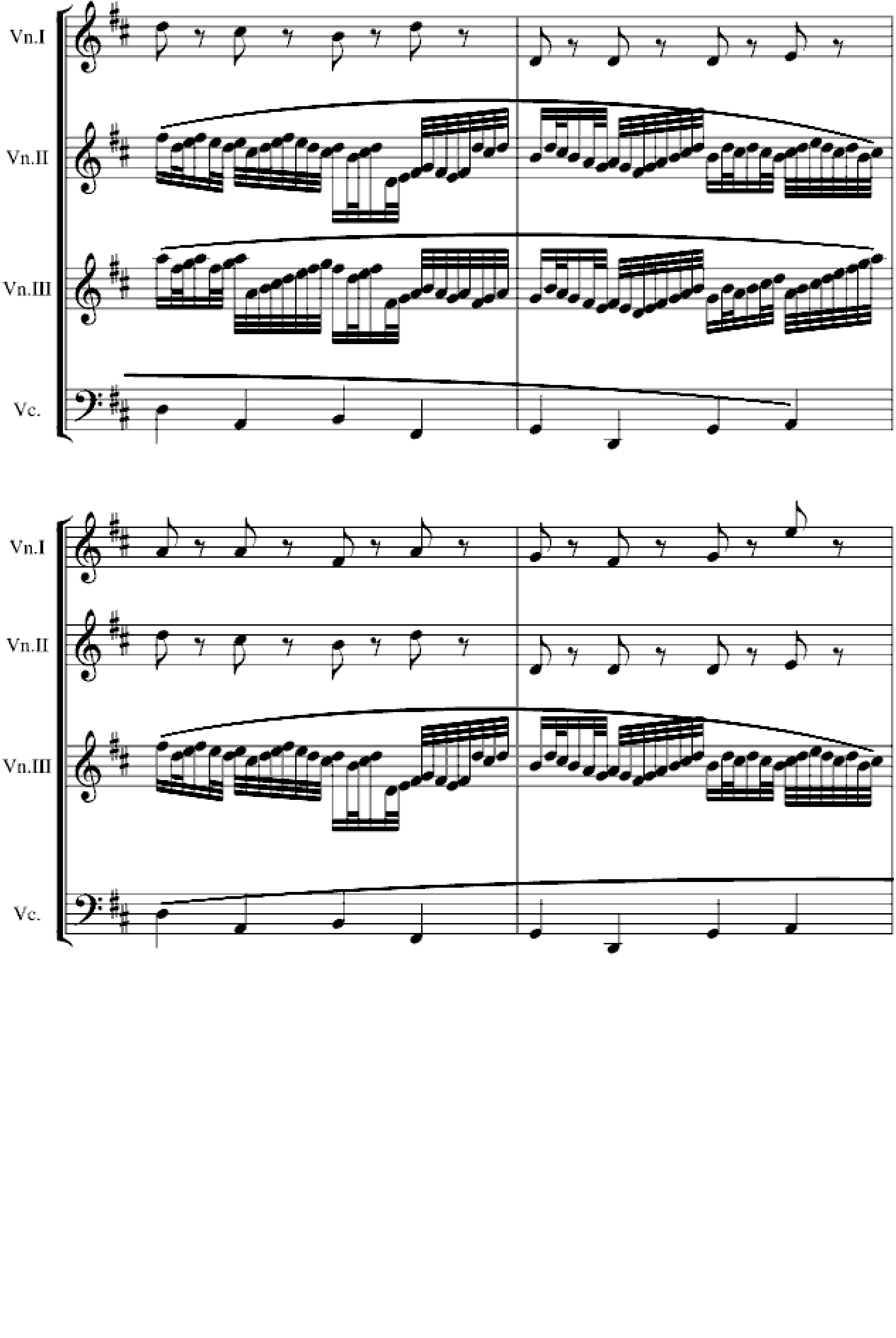 卡农交响曲(3小提琴+1大提琴)