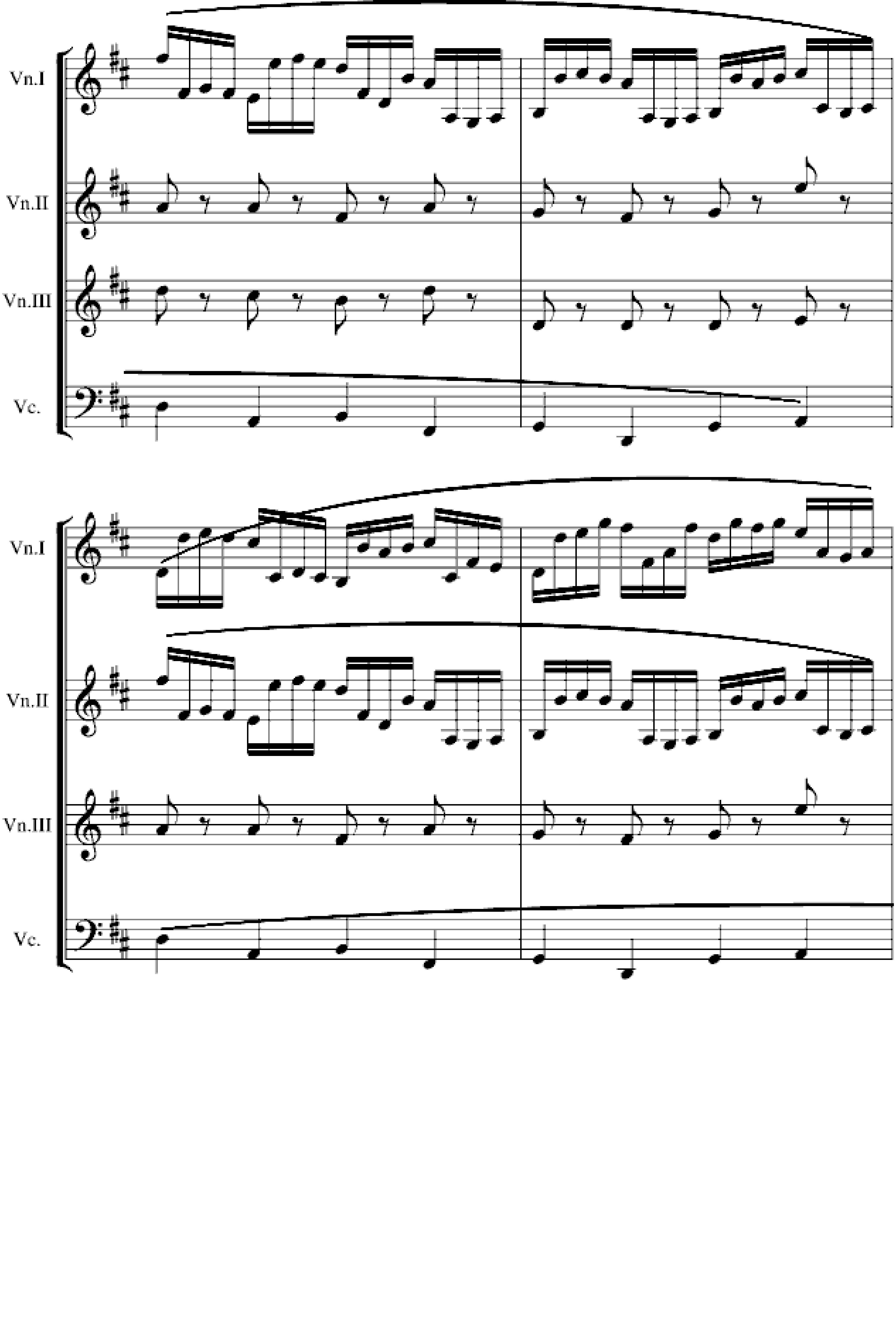 卡农交响曲(3小提琴+1大提琴)