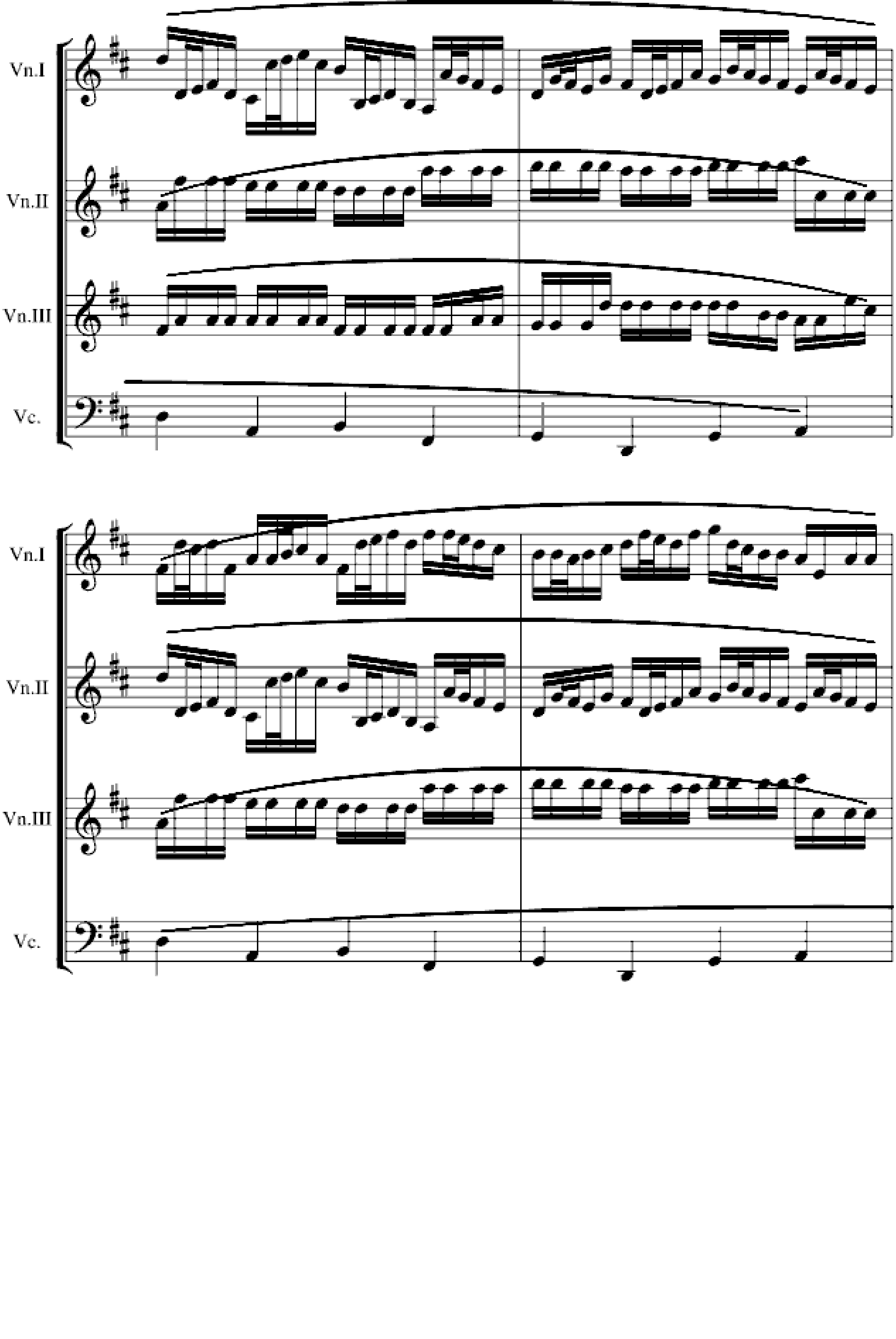卡农交响曲(3小提琴+1大提琴)