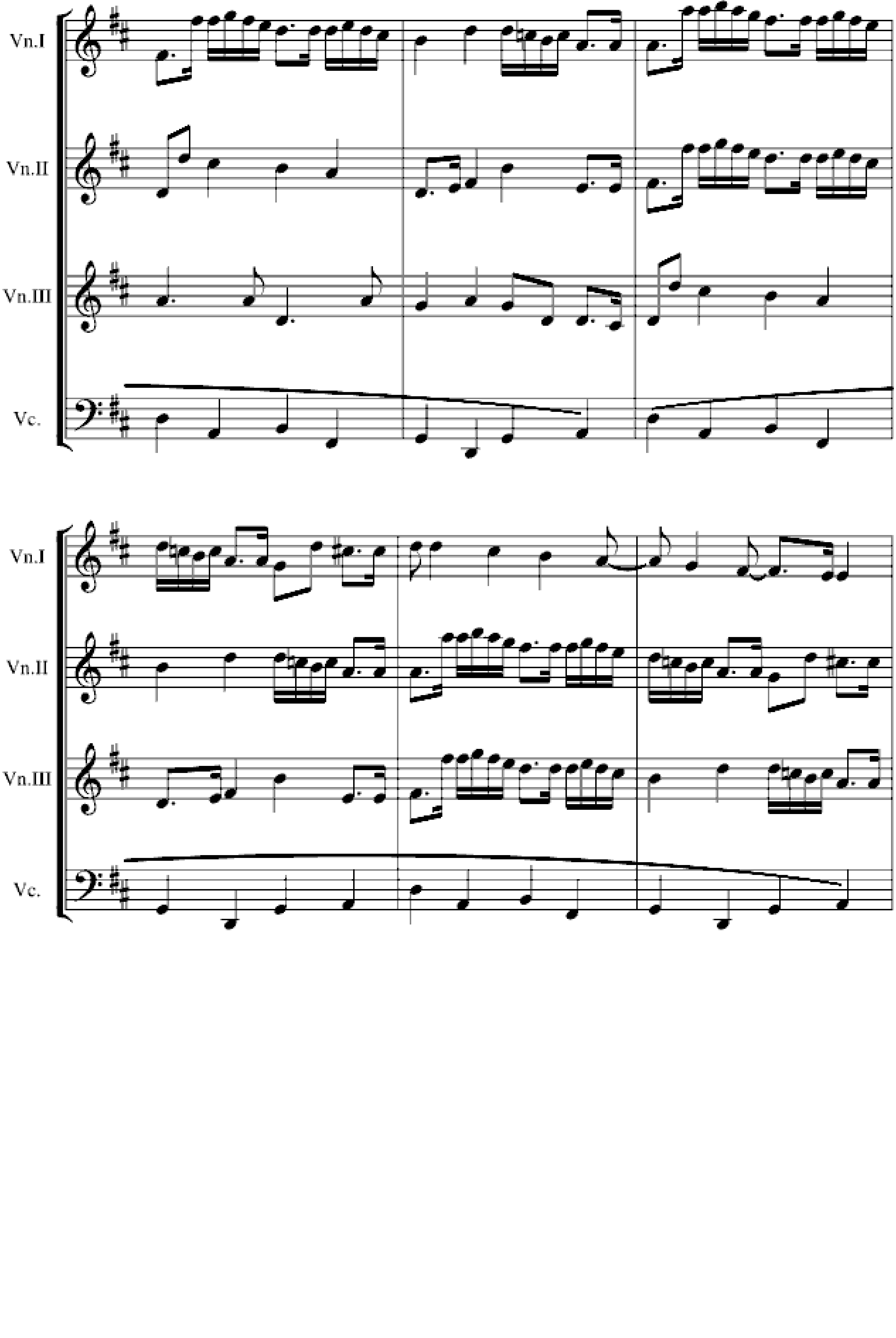 卡农交响曲(3小提琴+1大提琴)
