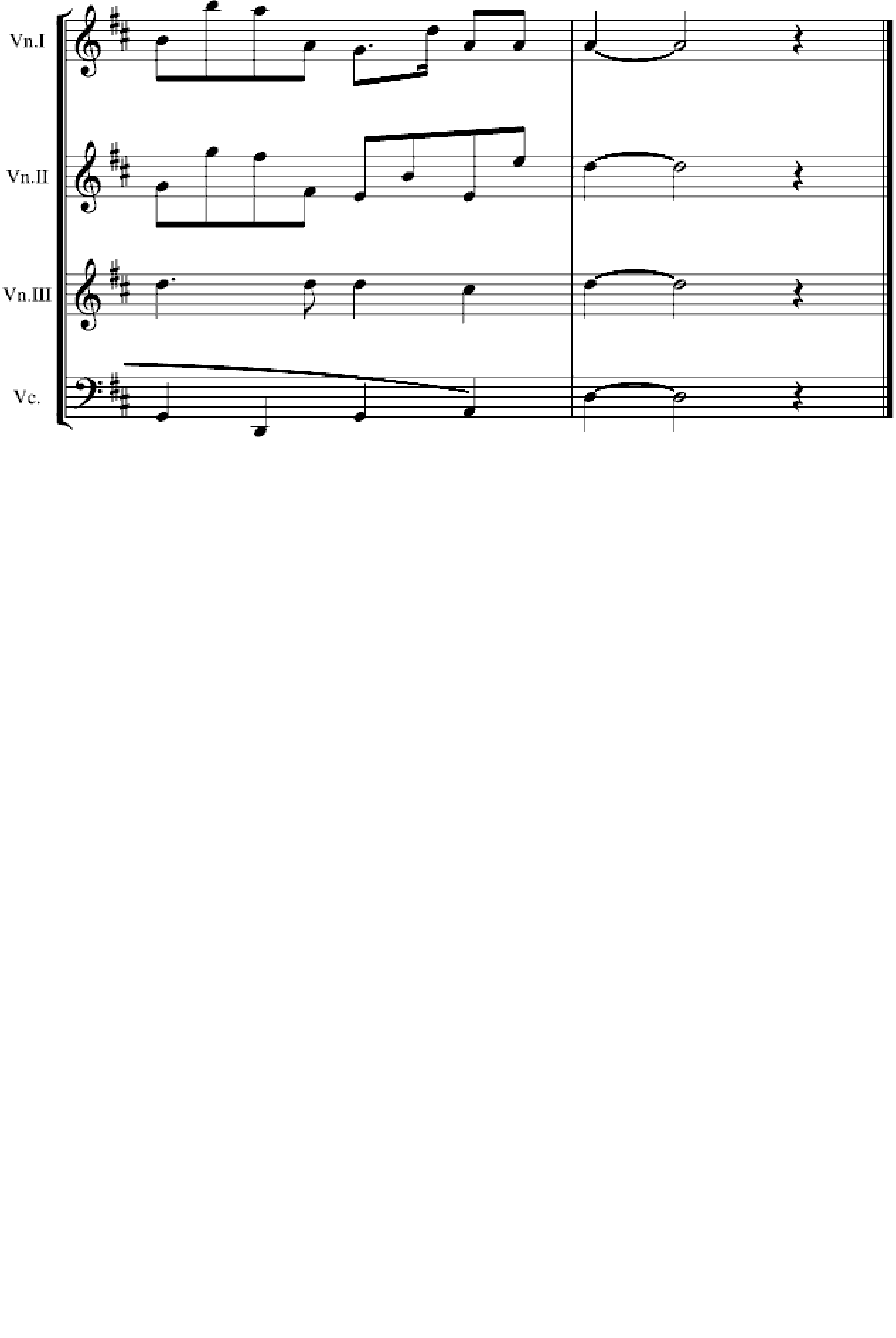 卡农交响曲(3小提琴+1大提琴)