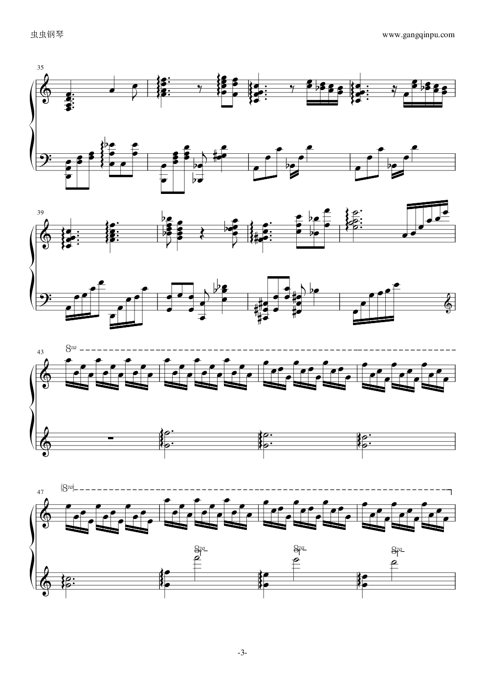 moon river钢琴谱-c调-虫虫乐谱