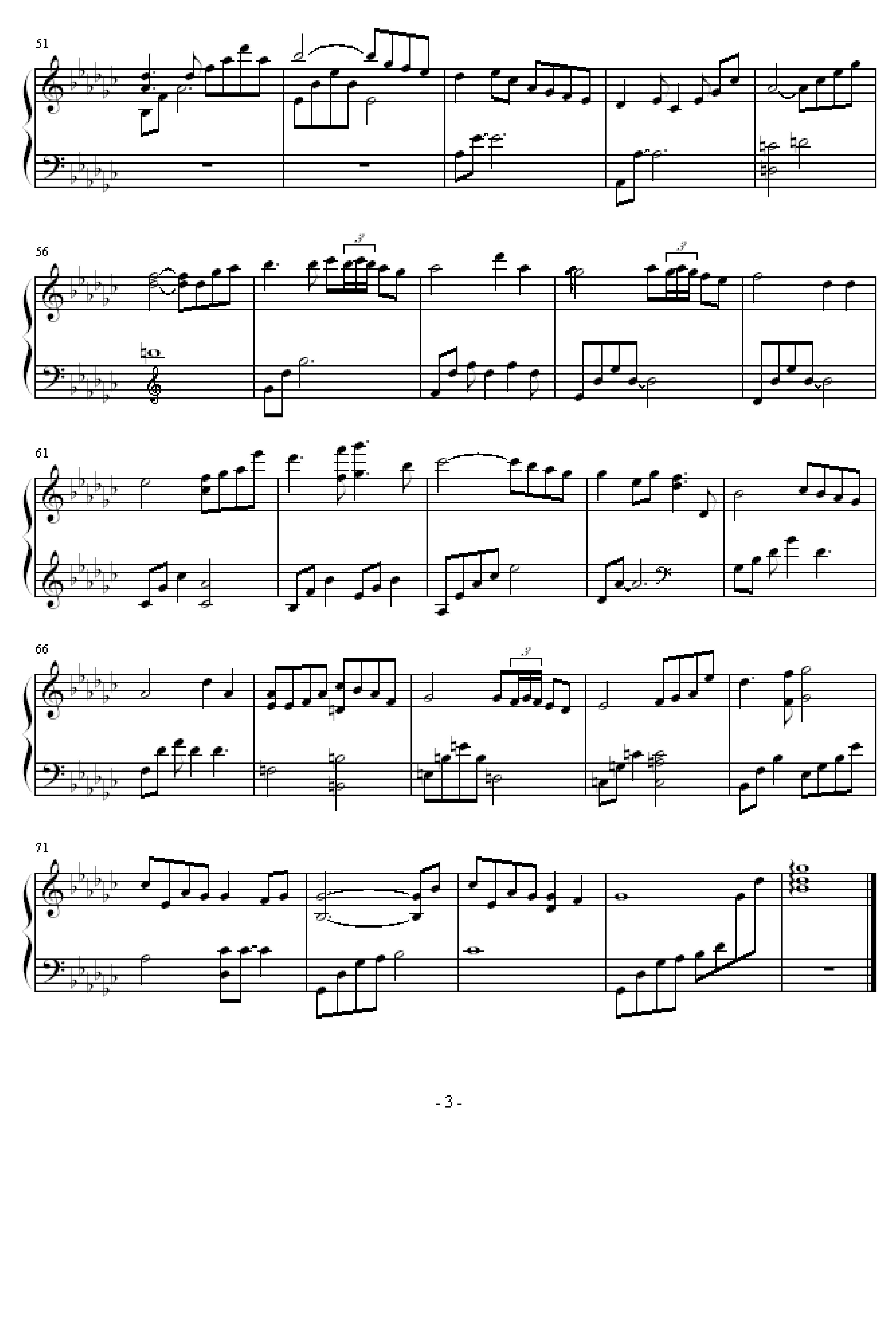 黄昏钢琴谱-蓝月美作-虫虫乐谱