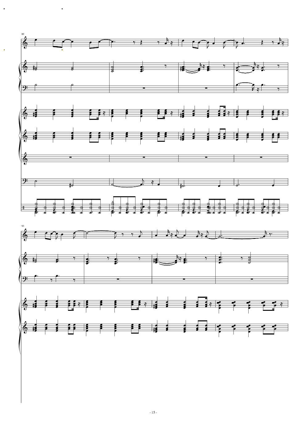 my love 小乐队总谱钢琴谱-c调-虫虫乐谱