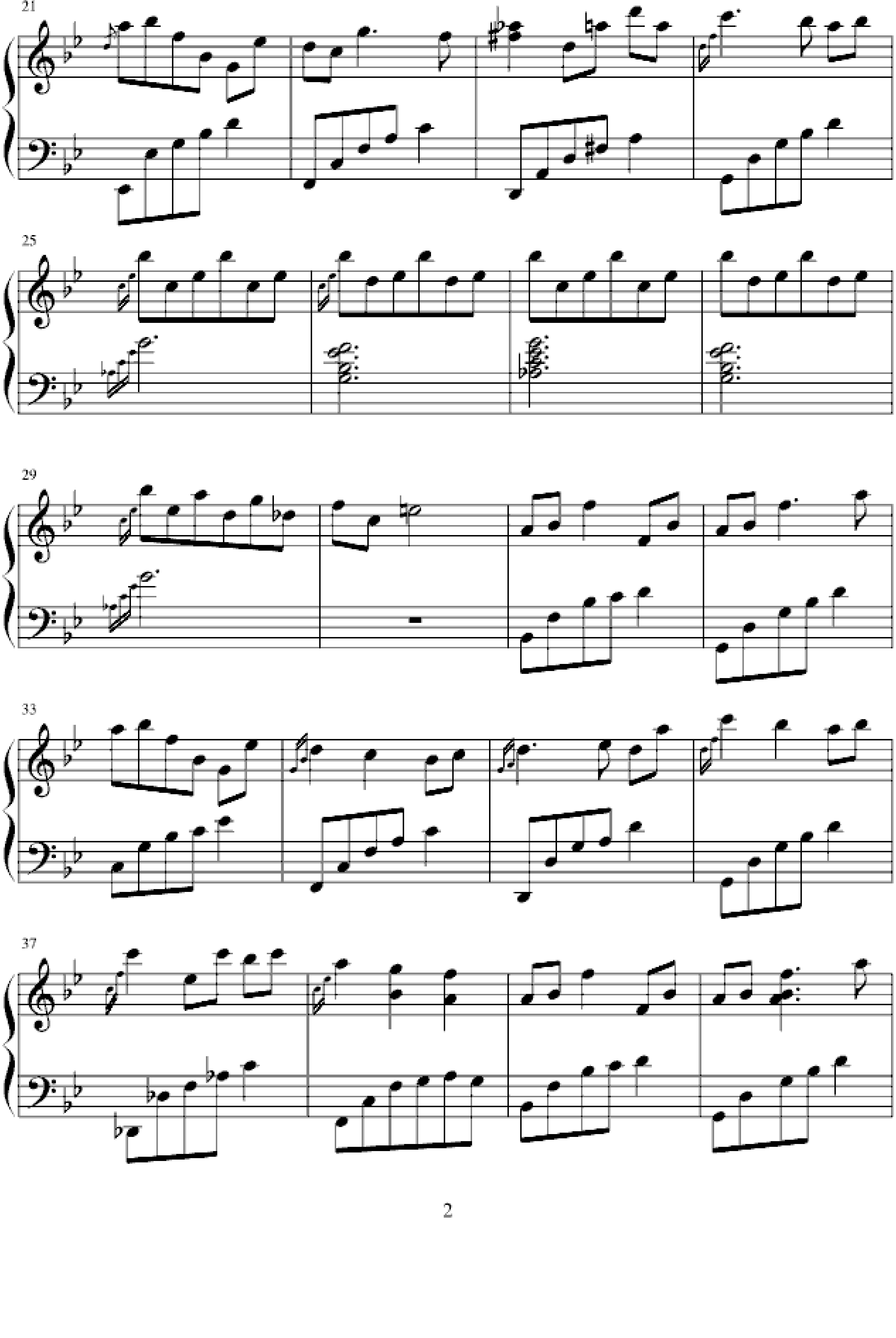 夏钢琴谱-蓝月美作-虫虫乐谱