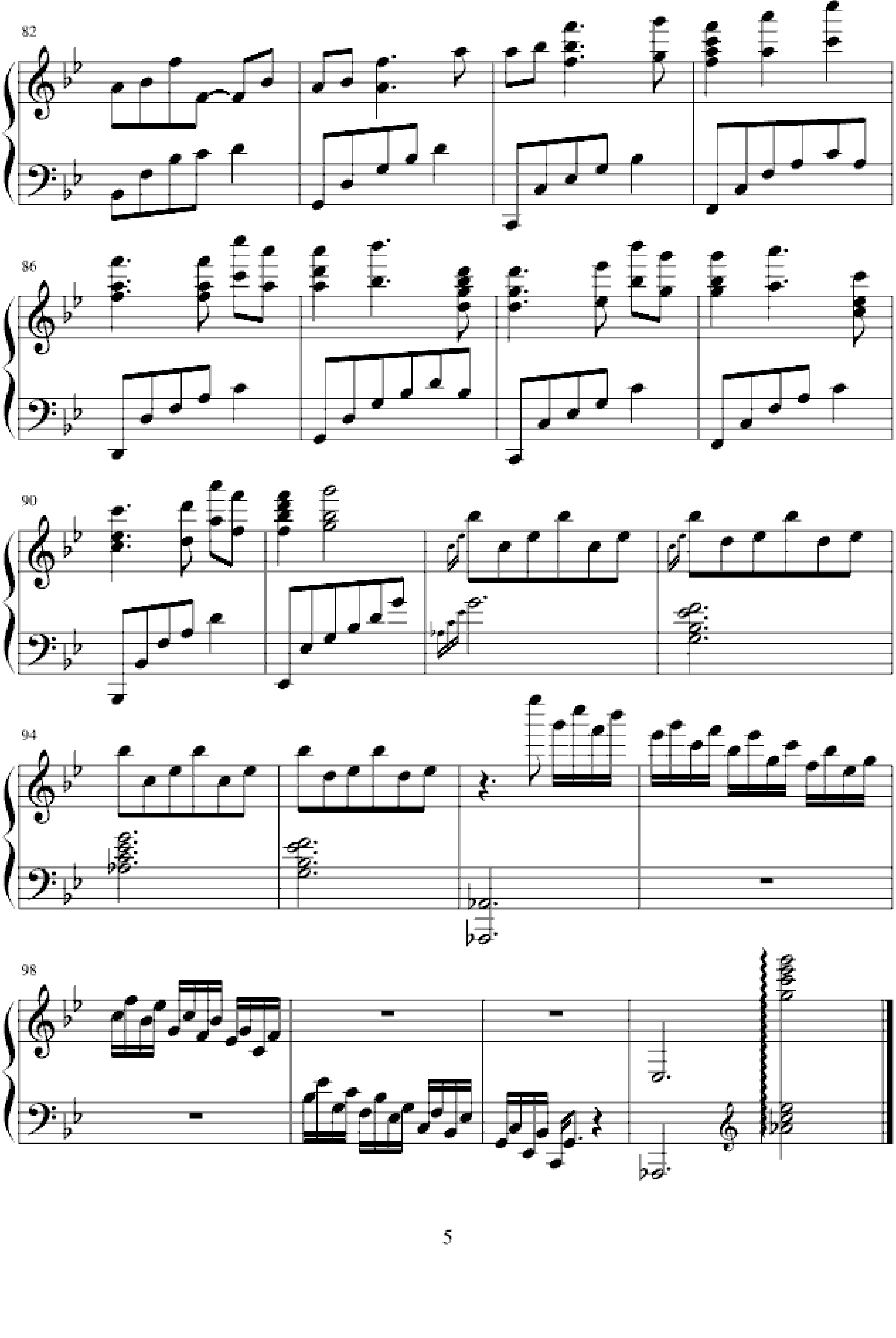 夏钢琴谱-蓝月美作-虫虫乐谱