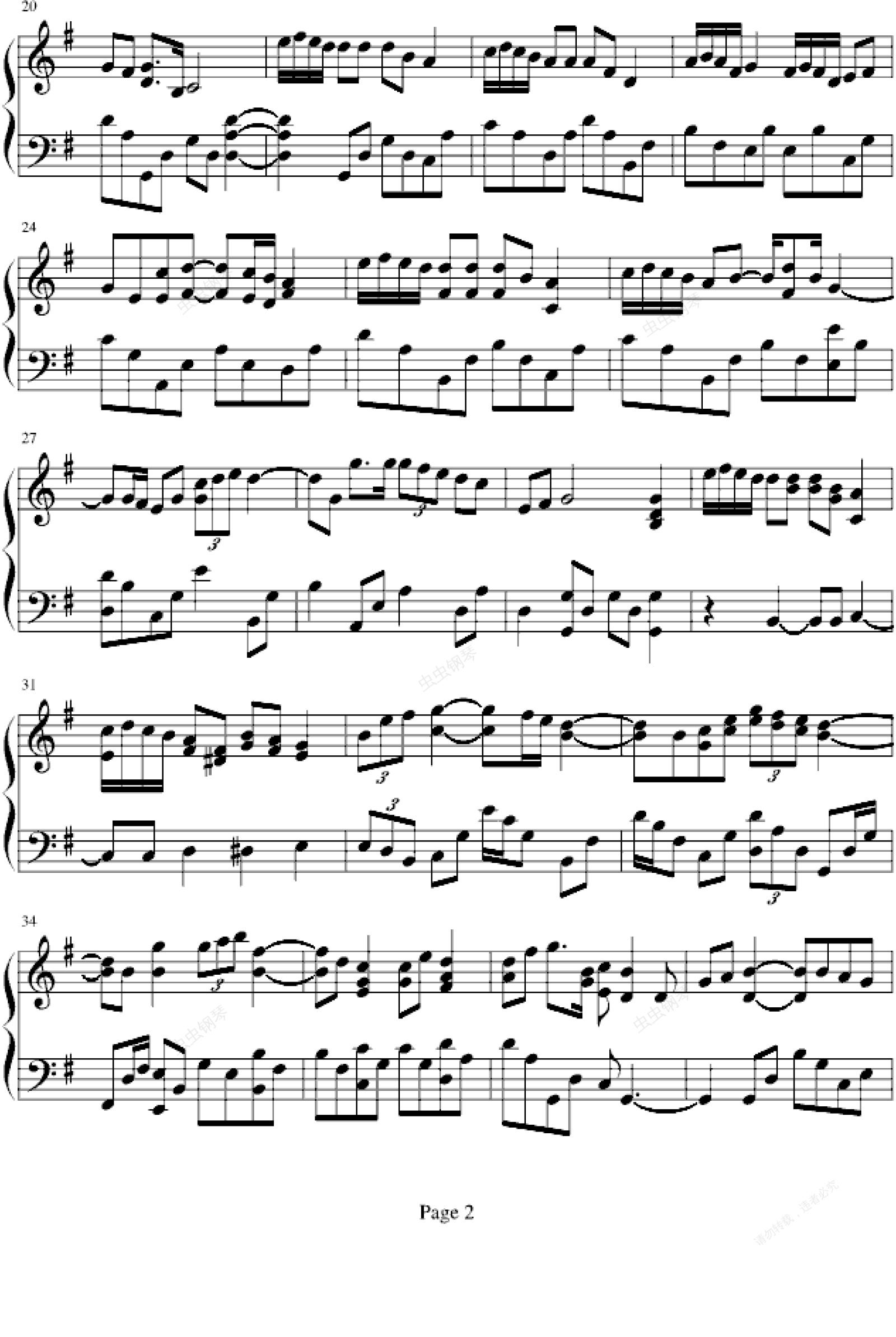 人来人往,人来人往钢琴谱,人来人往-钢琴谱,人来人往钢琴谱大全,虫虫